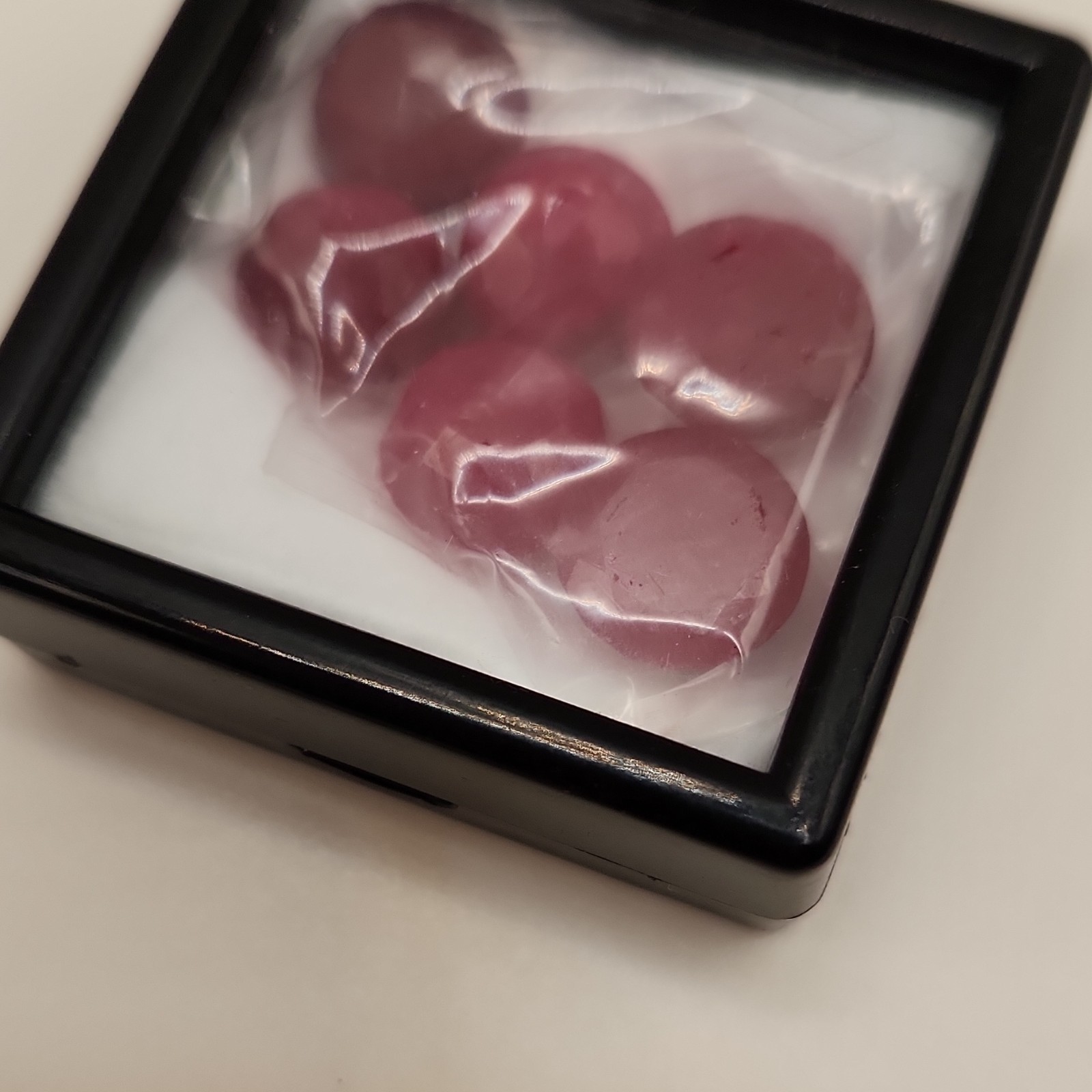 Red Ruby Oval Cut Gemstones 6pcs 7.1-10.8mm Faceted Loose Lot