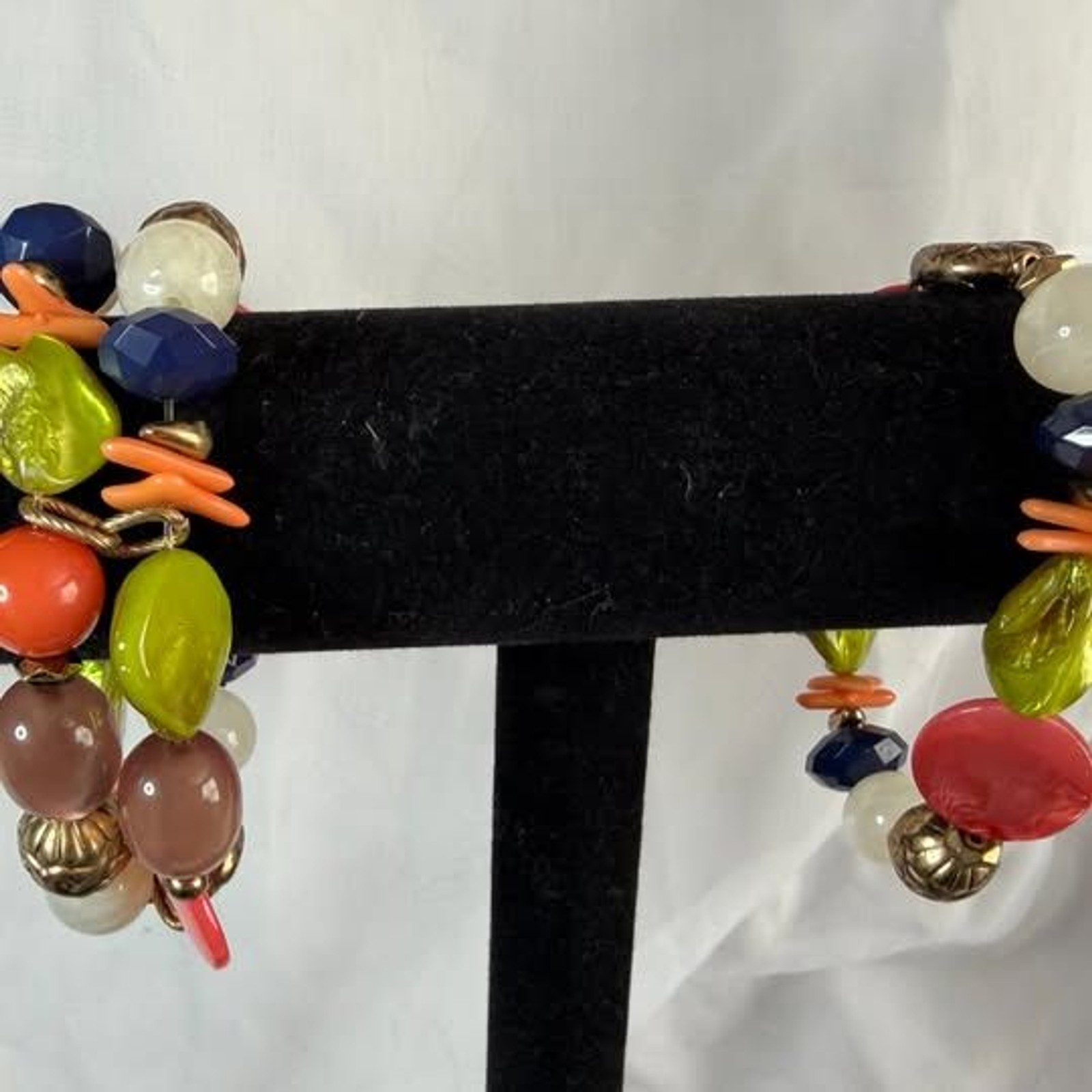 7″ Vintage Beaded Bracelet with Colorful Beads Bohemian- Hippie-Style