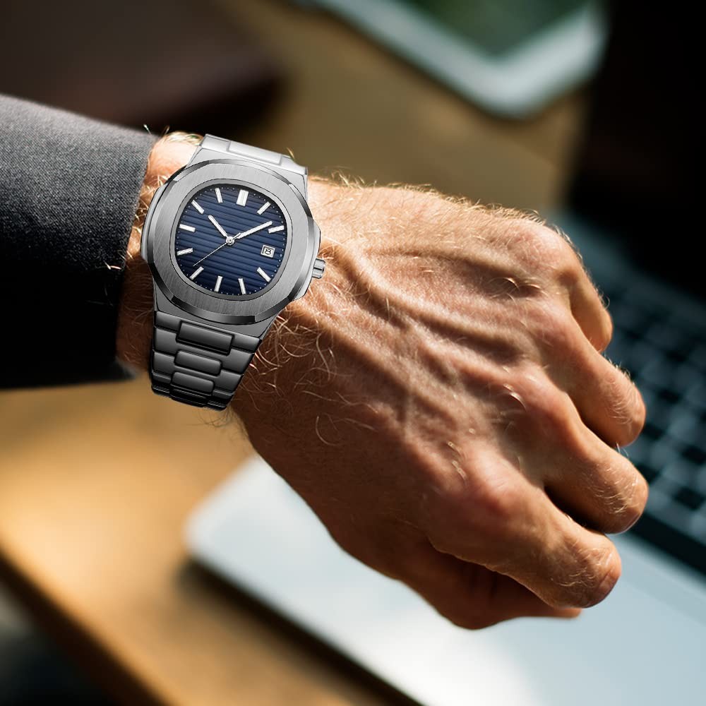 Nautilus Quartz Watch for Men, Casual Business Style