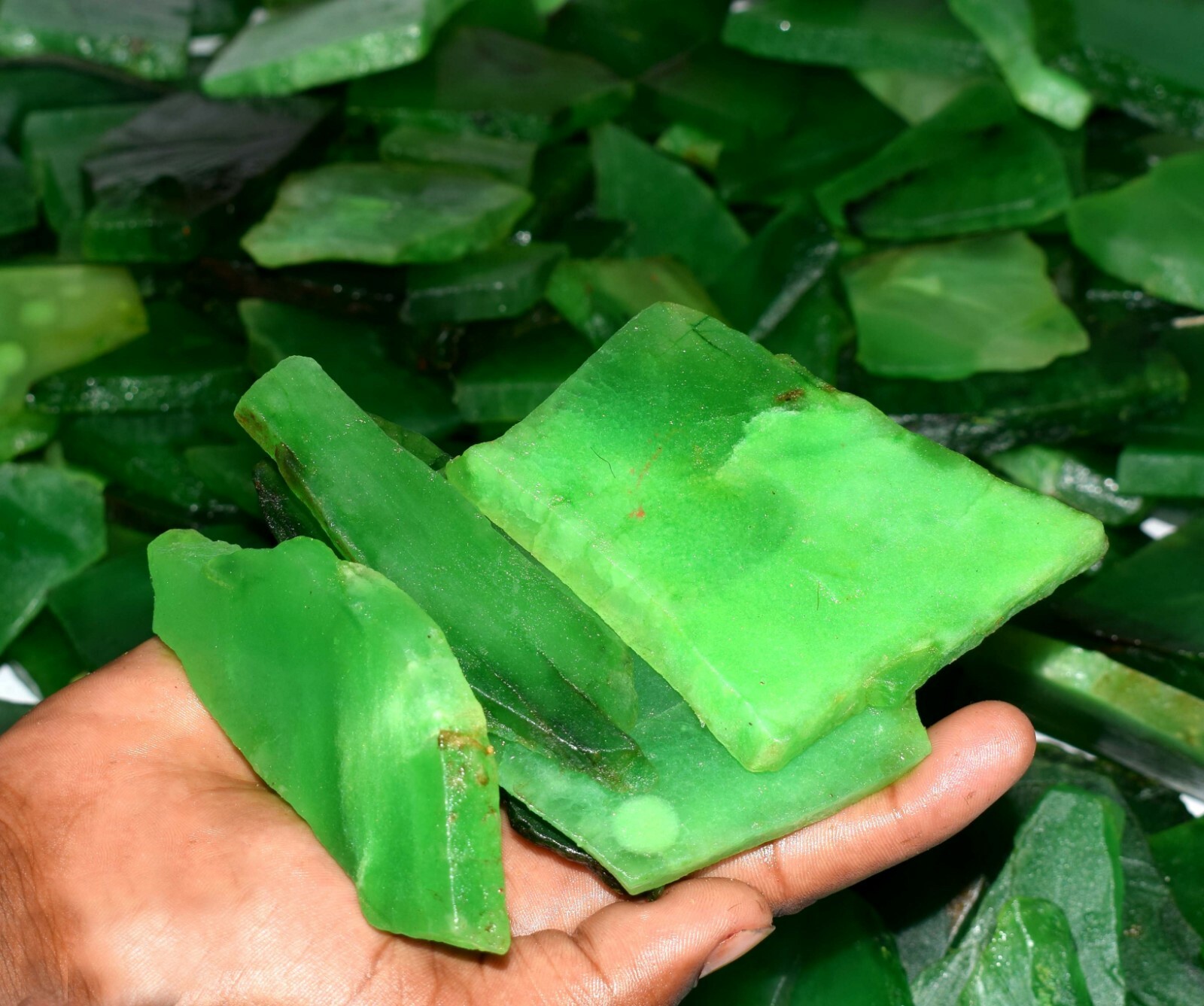 1000 Ct Natural Colombian Green Emerald Gemstone Slab Rough Lot Christmas Offer