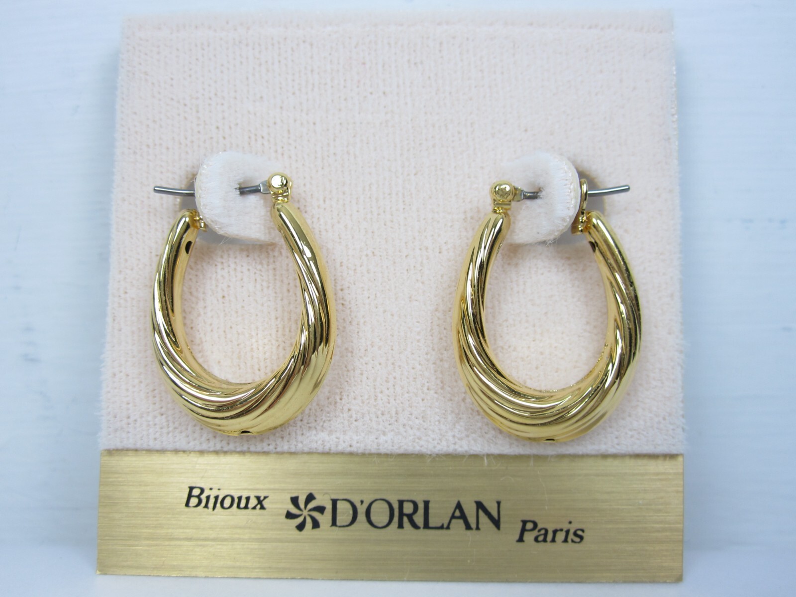 D’Orlan Gold Plated Pierced Earrings – Lead and Nickel Free – 5167