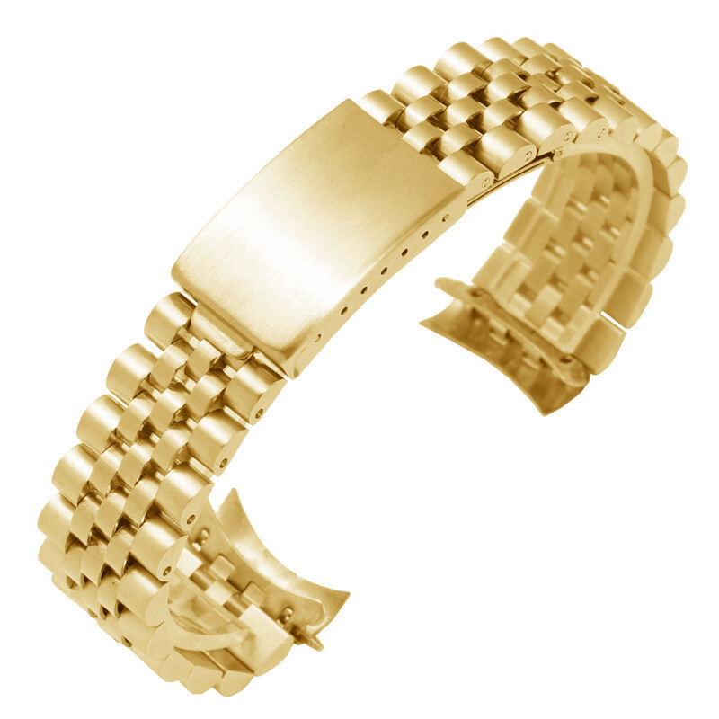 Premium Solid Stainless Steel Watch Band Strap Arc 13/17/18/19/20/21mm Fit Rolex