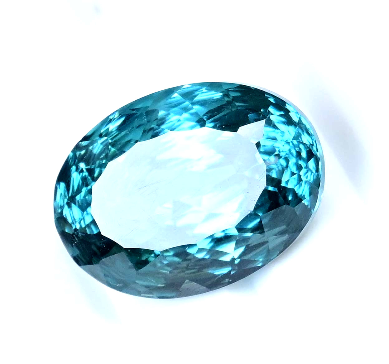 21.25 Ct Natural Greenish Neon Blue Copper Paraiba Tourmaline Loose Gemstone