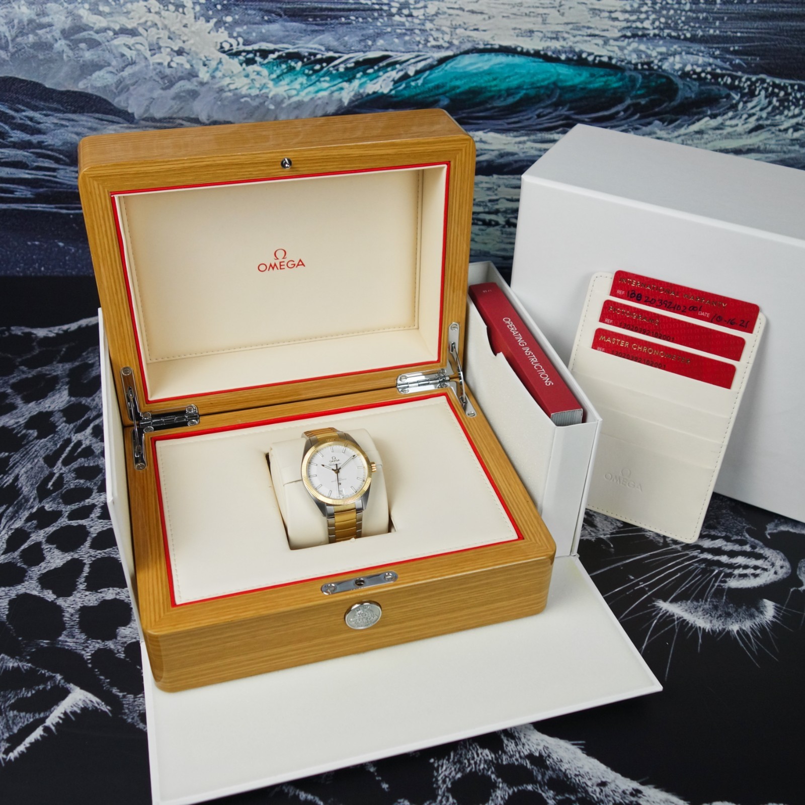 Omega Constellation Globemaster Full Set 2 Tone Gold & Steel 130.20.39.21.03.001