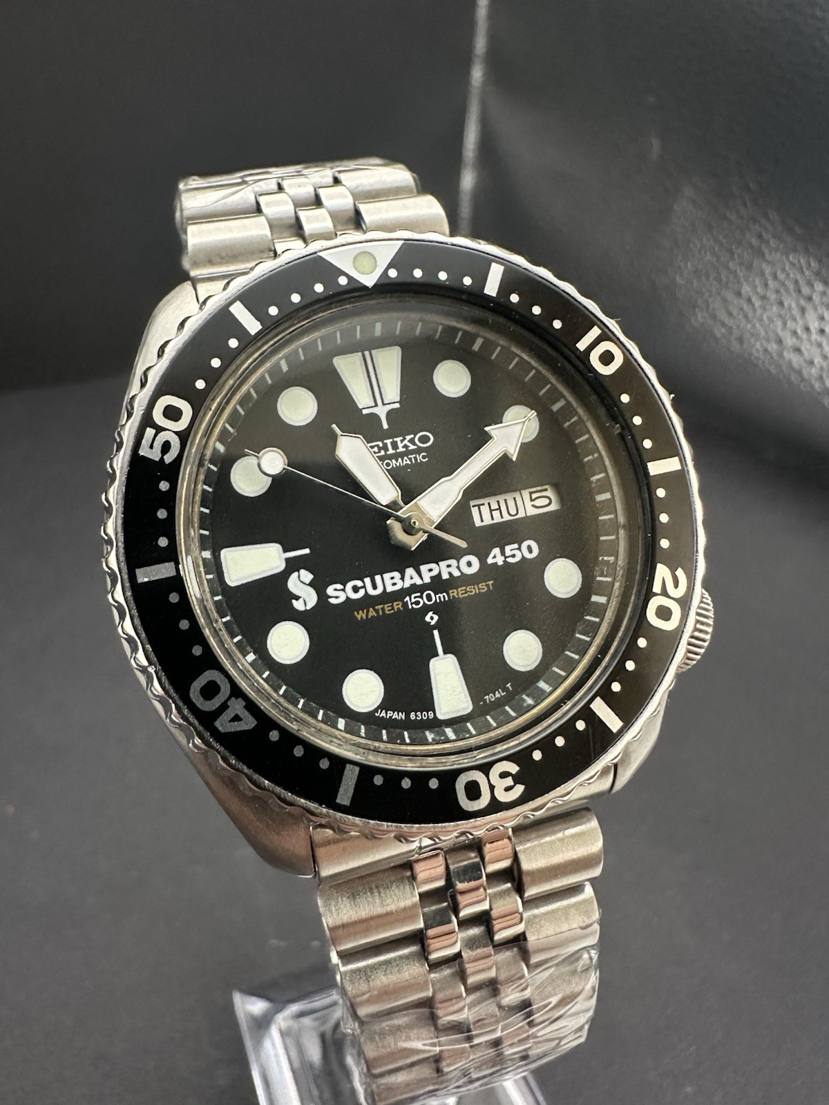 Seiko 6309-729A Scubapro 450 1988 Automatic Diver 41mm Day Date JDM Watch