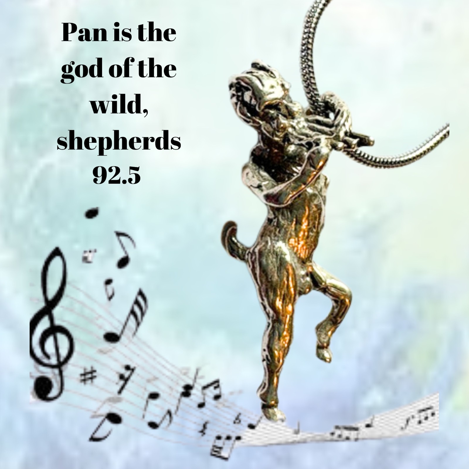 Pan Pendant 925 Greek Mythology the Musical god of the wild shepherds by JKL 351