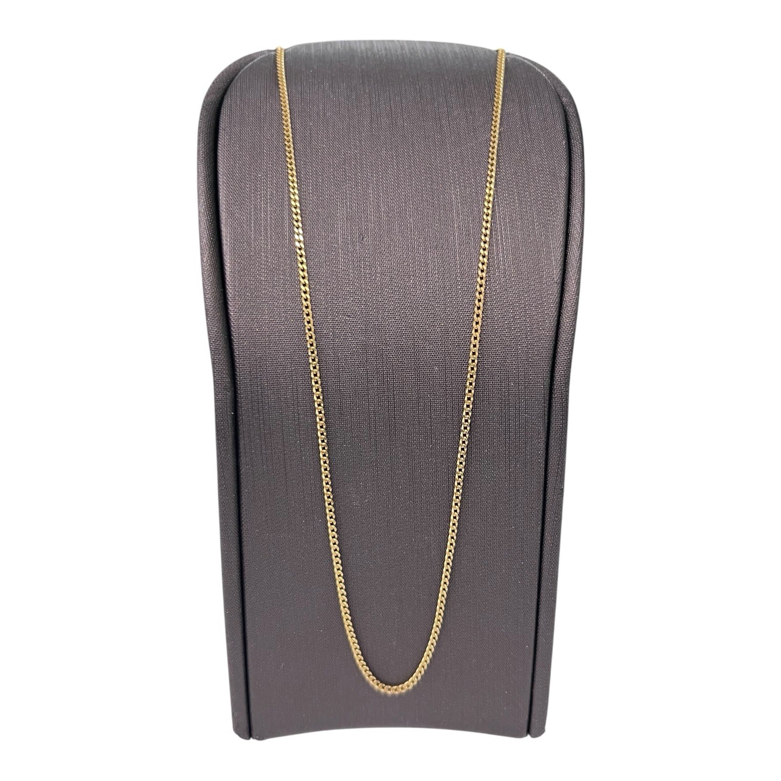 9ct 9K Yellow Gold Italian Fine Curb Link Chain Necklace 2.13 Grams 40cm. New