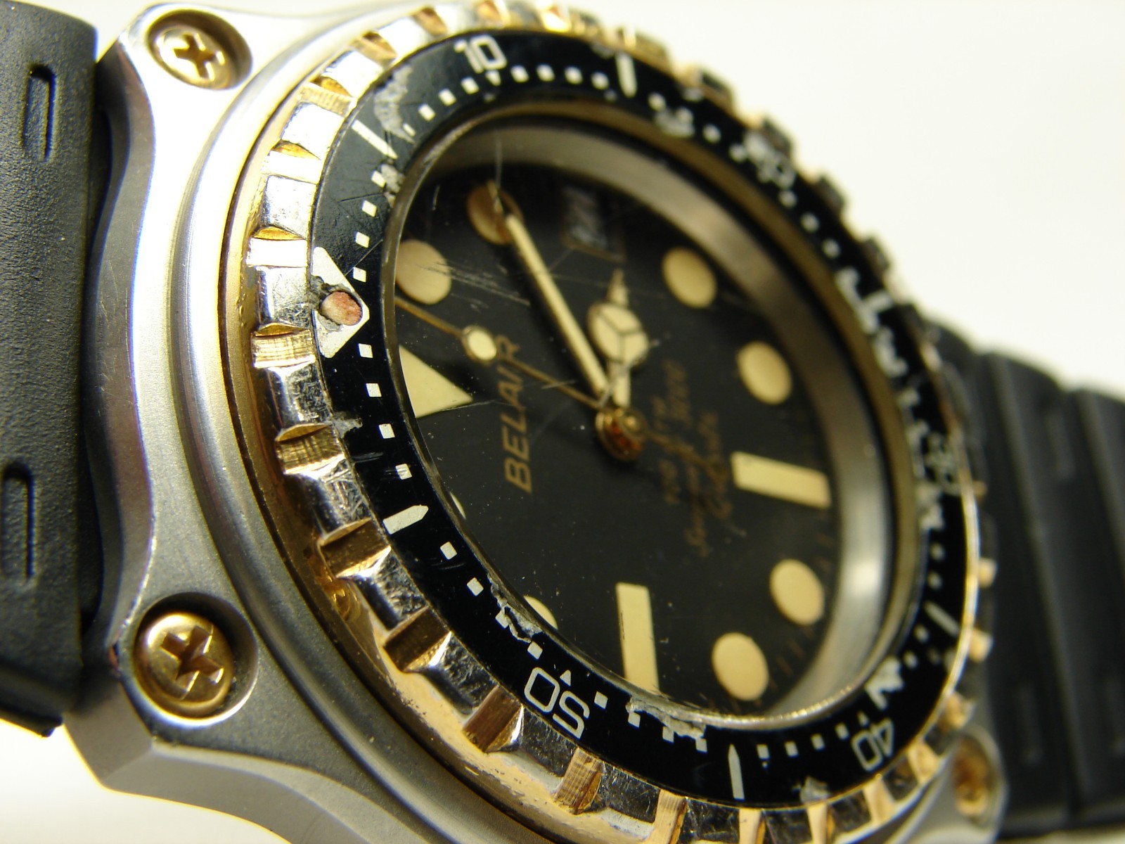 Vintage BELAIR Seapearl 3000 Swiss Quartz Sport Watch