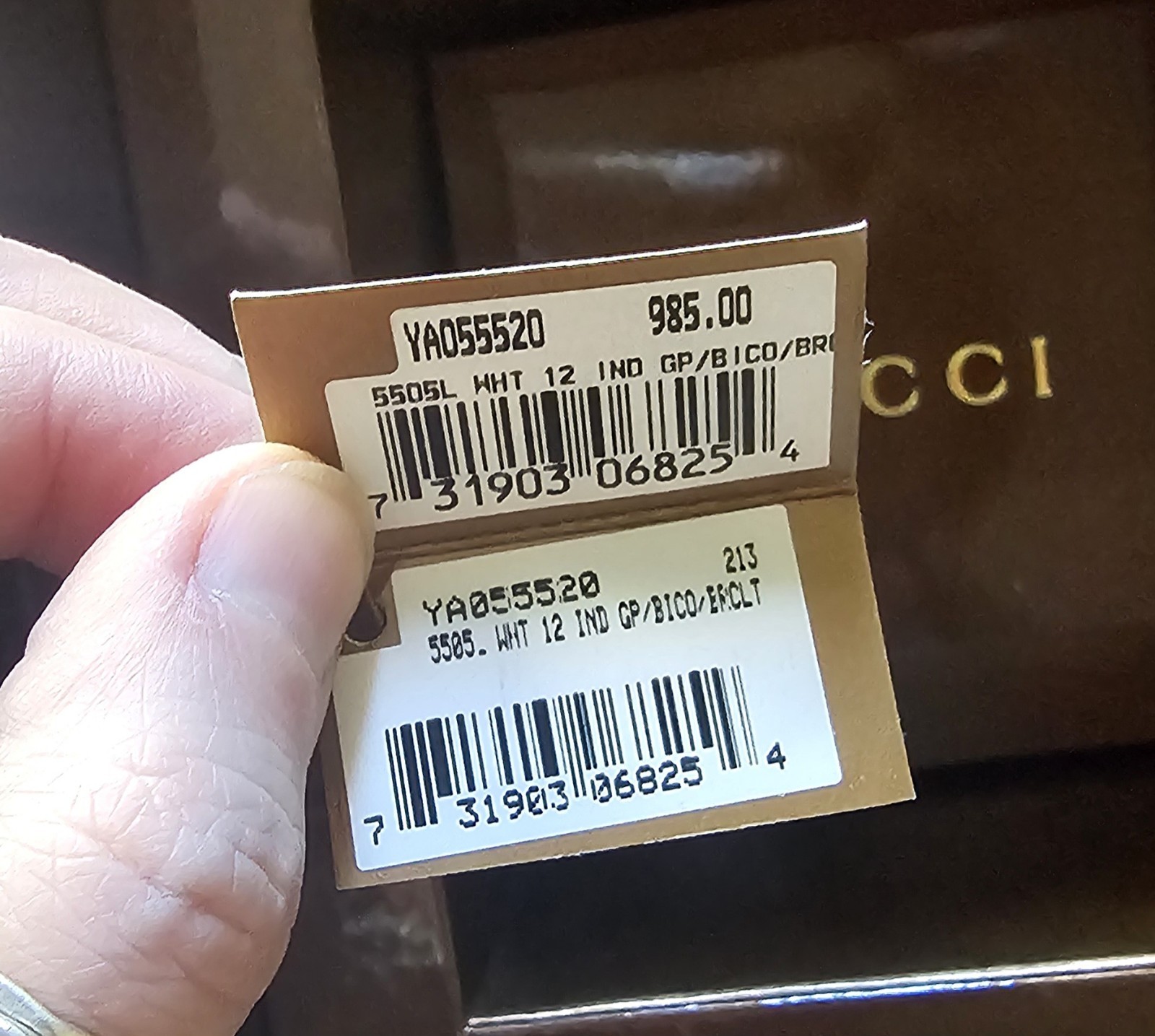 Gucci YA055520 womens watch NEW. Two tone G Class. 18k Yellow Gold PVD