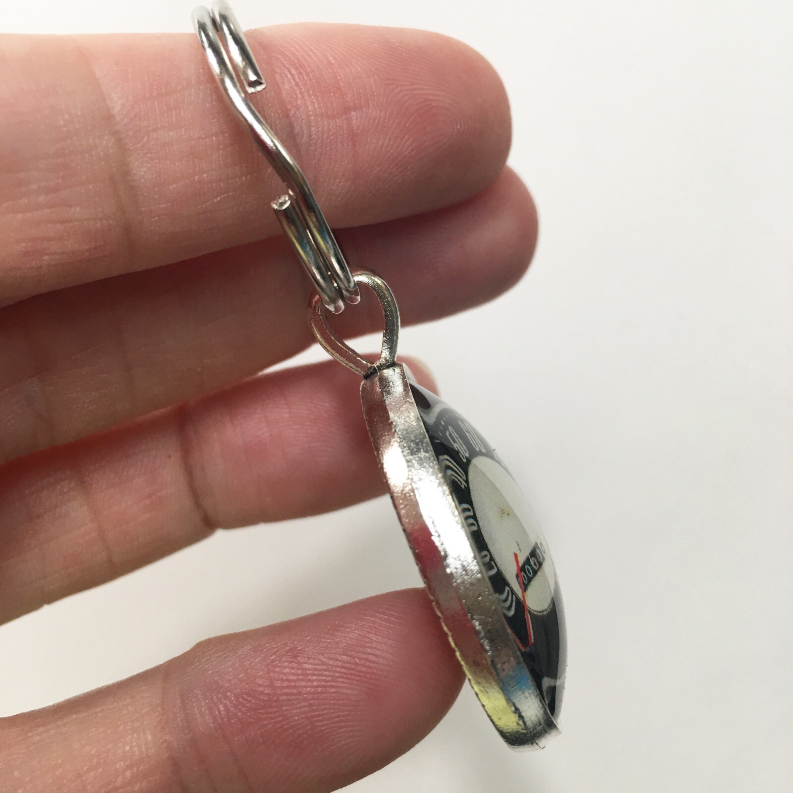 Vintage 1970-73 Datsun 1200 Coupe Grille Emblem 1.2″ Reproduction Keychain