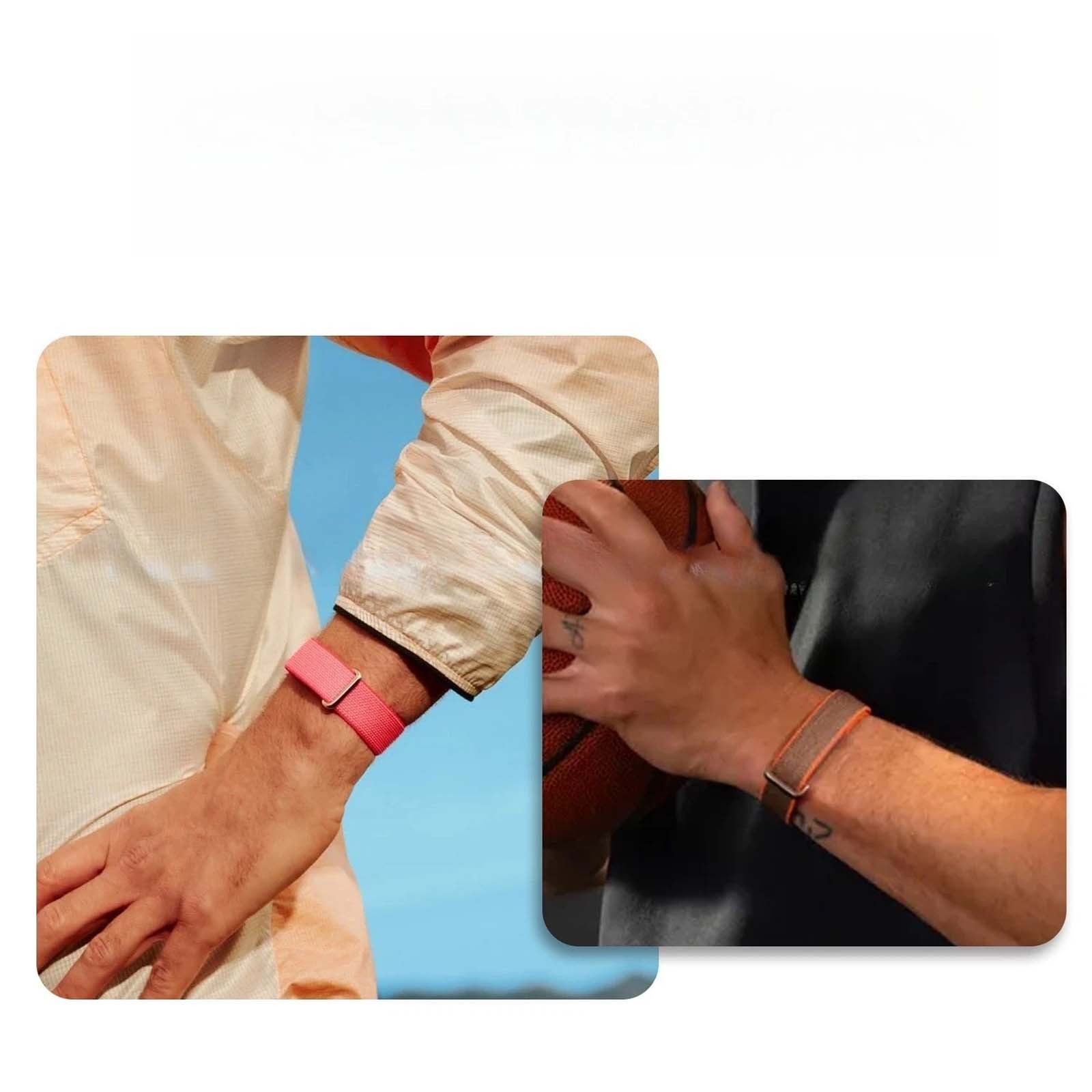 For Google Fitbit Air Weaving Nylon Sports Loop Adjustable Strap Band Bracelet