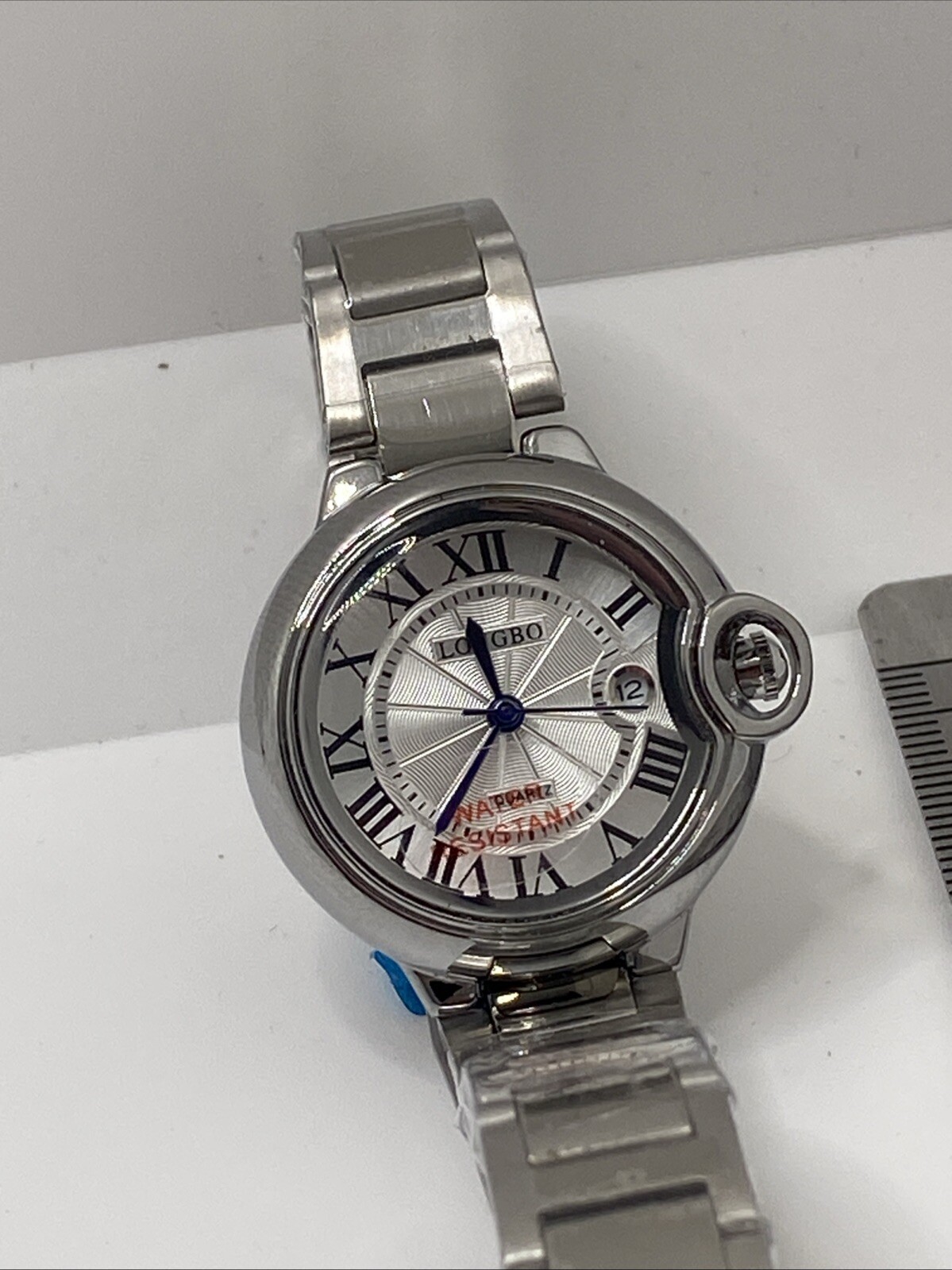 Longbo Womens Silver Dress Watch Classy Luxury Watch New Battery New!