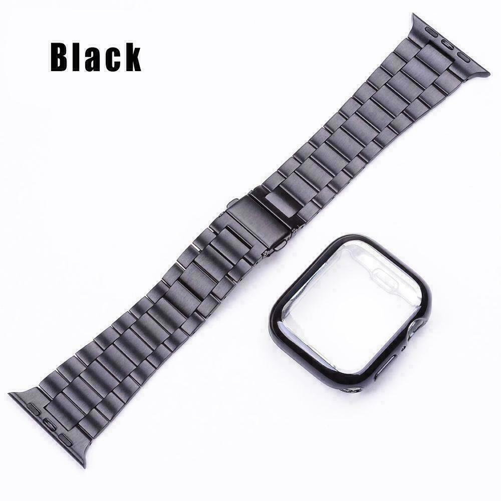 Case+Stainless Steel Band For Apple Watch Ultra2 10 9 8 7 6 5 4 SE 41/44/45/49mm