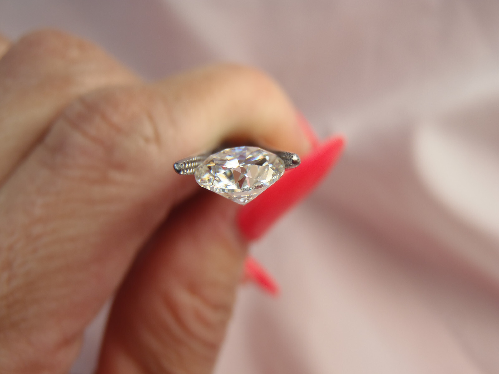 1.20 Ct VVS1 White Moissanite Diamond Clarity D Color Round Brilliant Certified