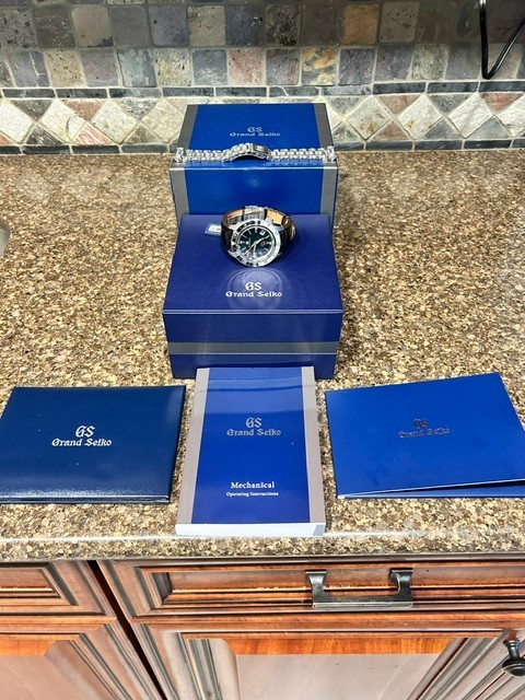 Grand Seiko Sport Hi-Beat GMT SBGJ239 Full Set with GS bracelet & warranty