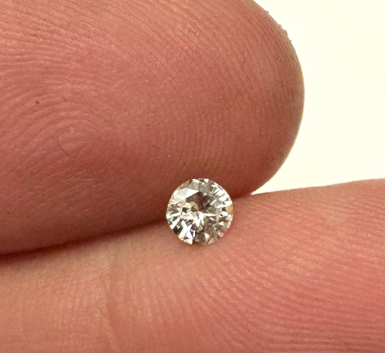 0.23 Carat TTL Brown SI2 Round Brilliant Natural Enhanced MINED Diamond 4.11mm