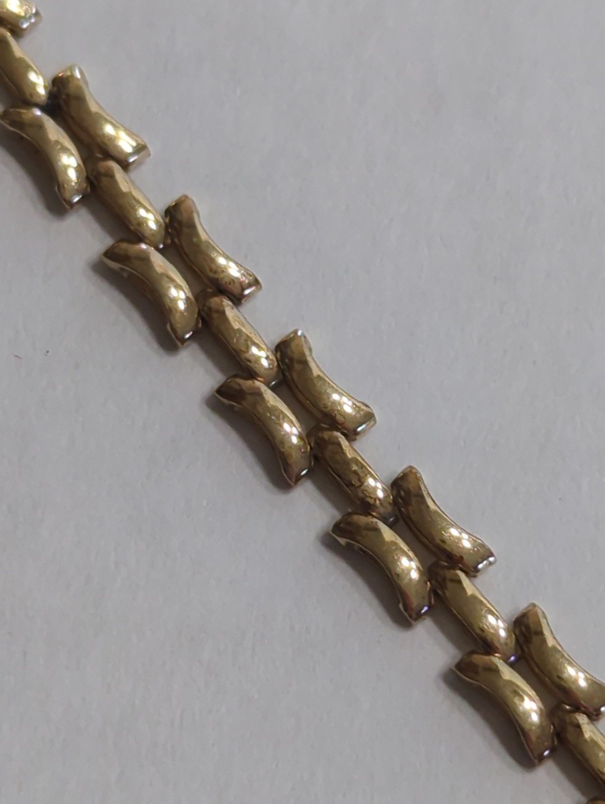 10K Yellow Gold Unique Chain Bracelet 7 Inches 3.5 Grams