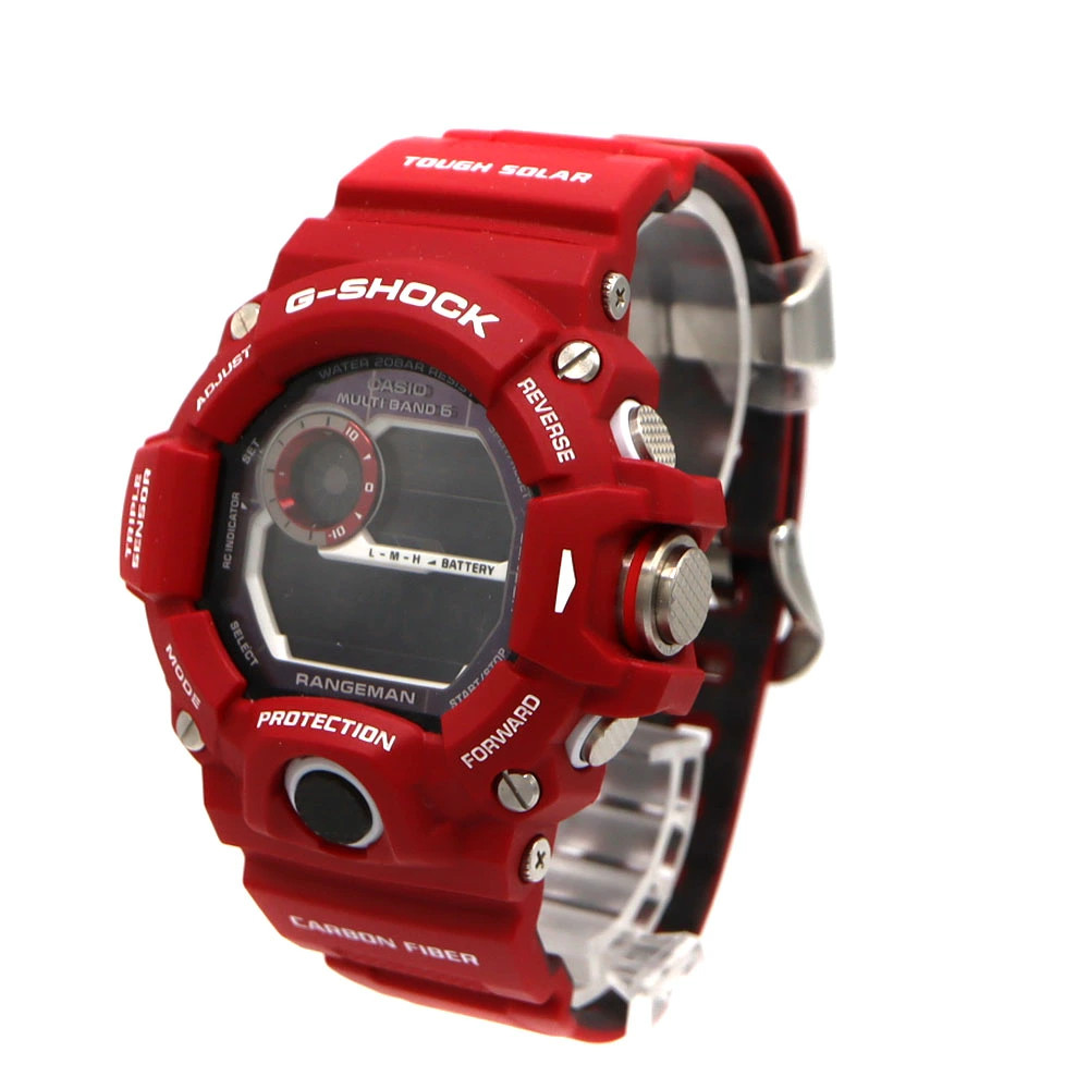 CASIO GW 9400RDJ 4JR G SHOCK Rangeman Men in Rescue Red Men’s Tough Solar Watch