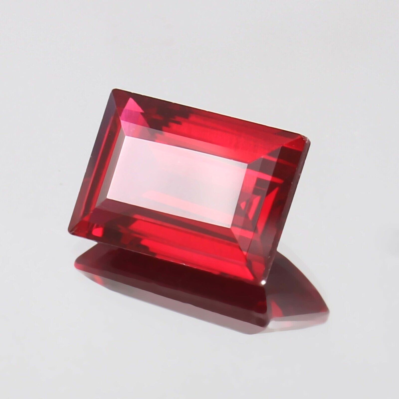 AAA Natural Flawless Myanmar Red Painite 6.60 Ct Emerald Cut Loose Gemstone