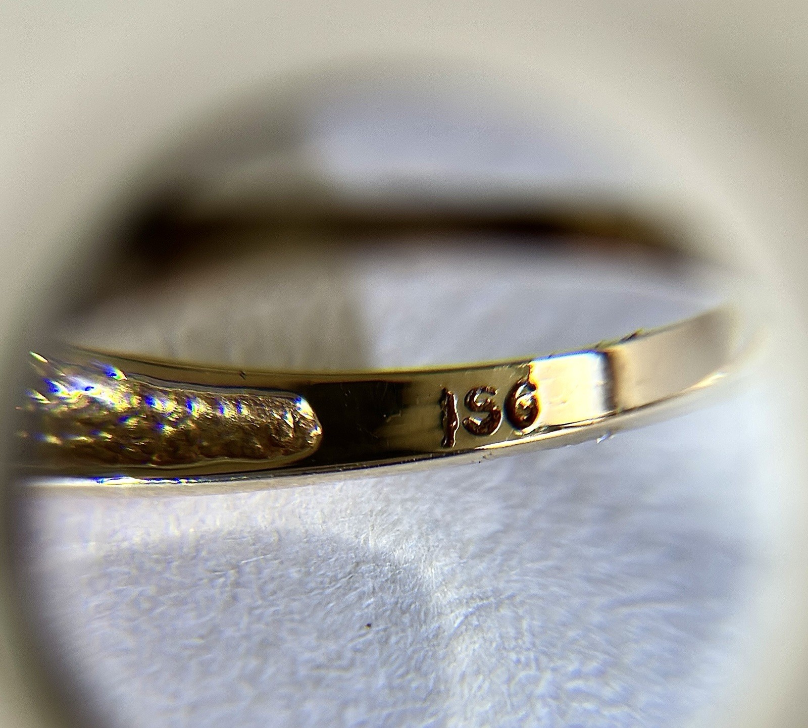 Beautiful Citrine & Diamond Ring in 10k Solid Gold, Size 9.5, Signed ISG