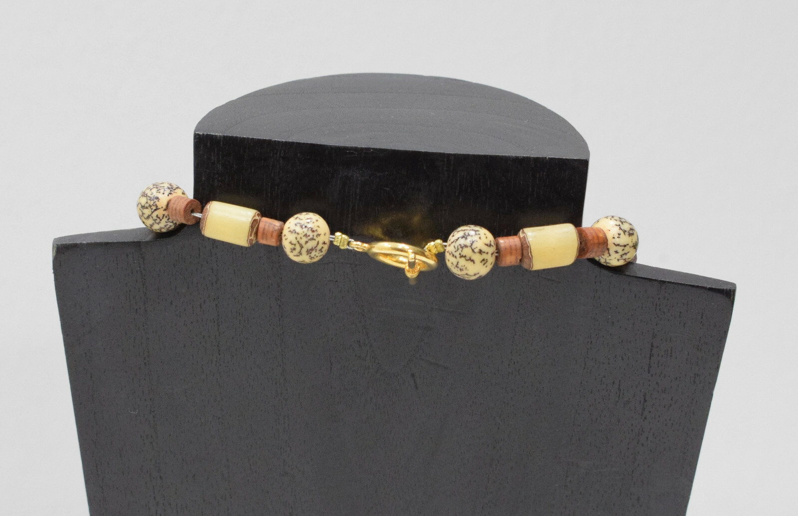 Necklace Indonesian Asymmetrical Assorted Wood Necklace