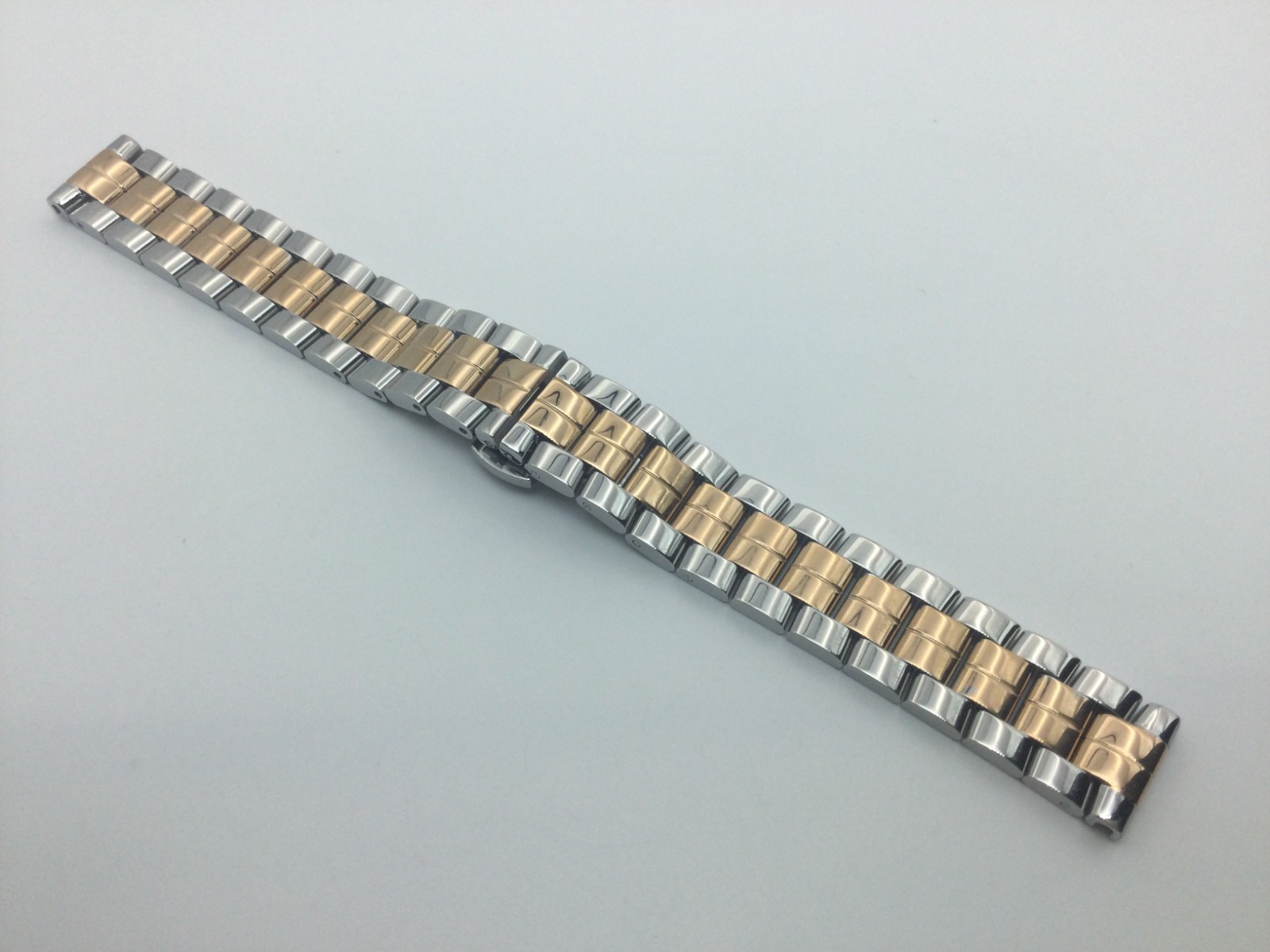 15MM STEEL ROSEGOLD TWO-TONE BRACELET FOR 30MM CHOPARD HAPPY DIAMONDS