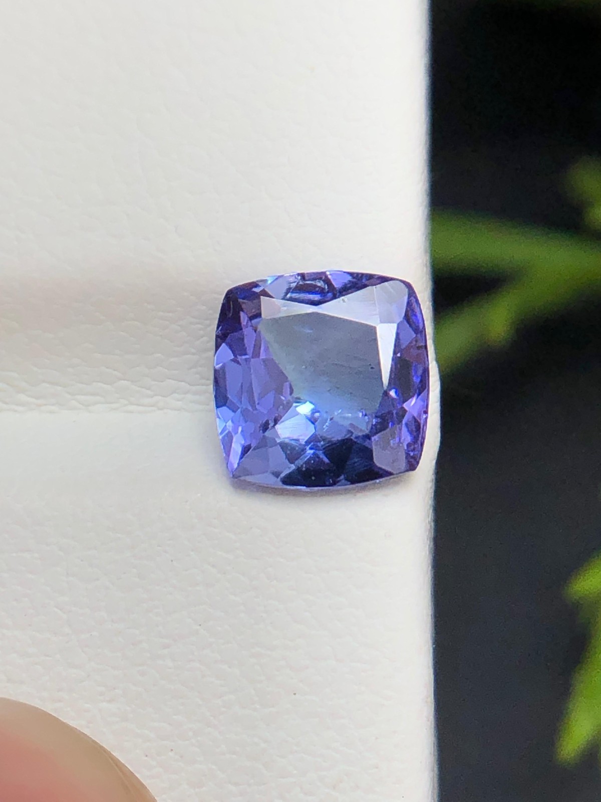 Natural Blue Purple Zoisite Tanzanite 1.25 Ct Cushion Cut Loose Gemstone