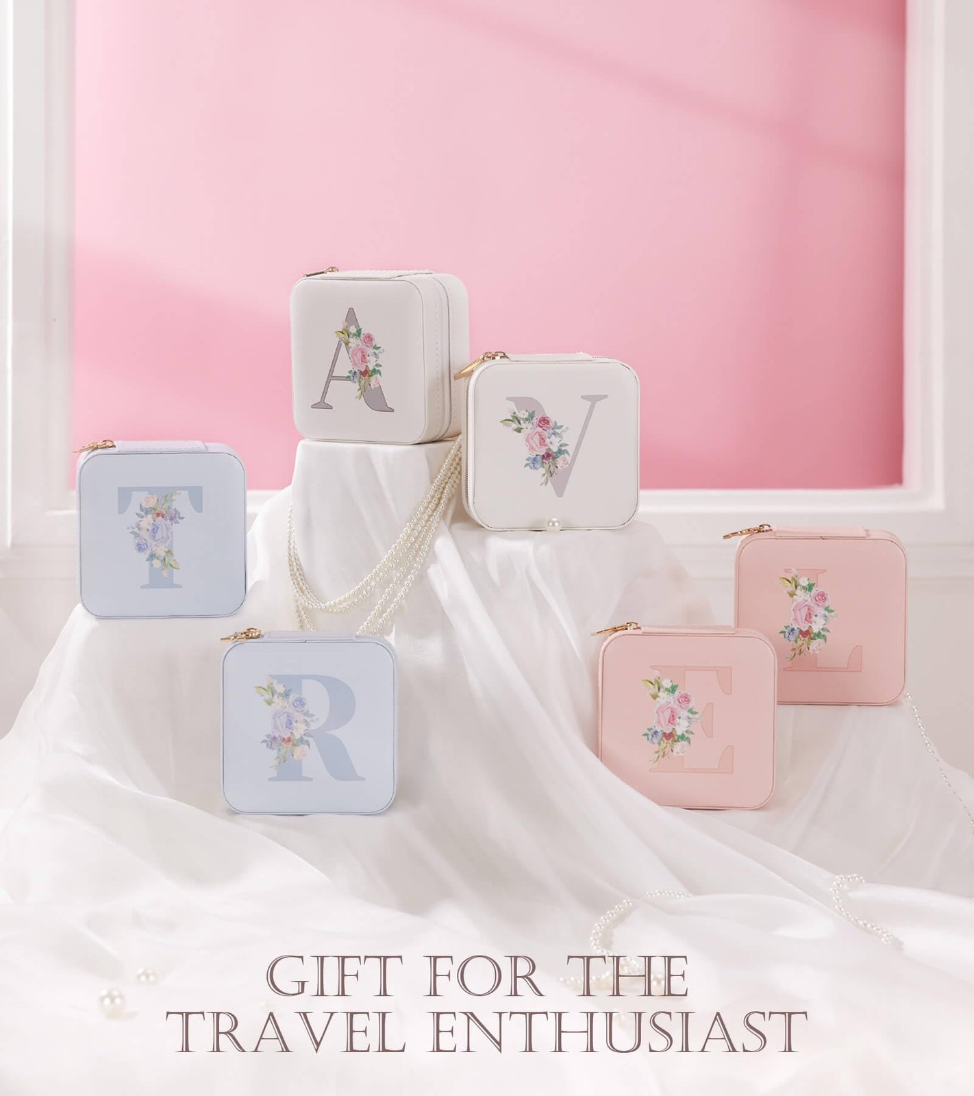 Travel Jewelry Box for Girls: Traveling Ring Case Gift for Women – Mini Organ…