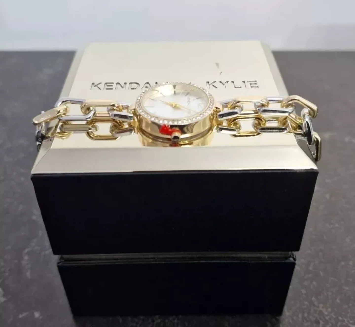 Brand New Kendall & Kylie Diamante Watch, New in Gold Lid Box. See Description.