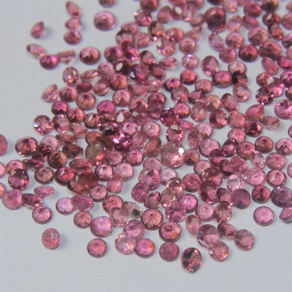 Wholesale Lot 3mm to 4mm Round Natural Pink Tourmaline Loose Calibrated Gemstone