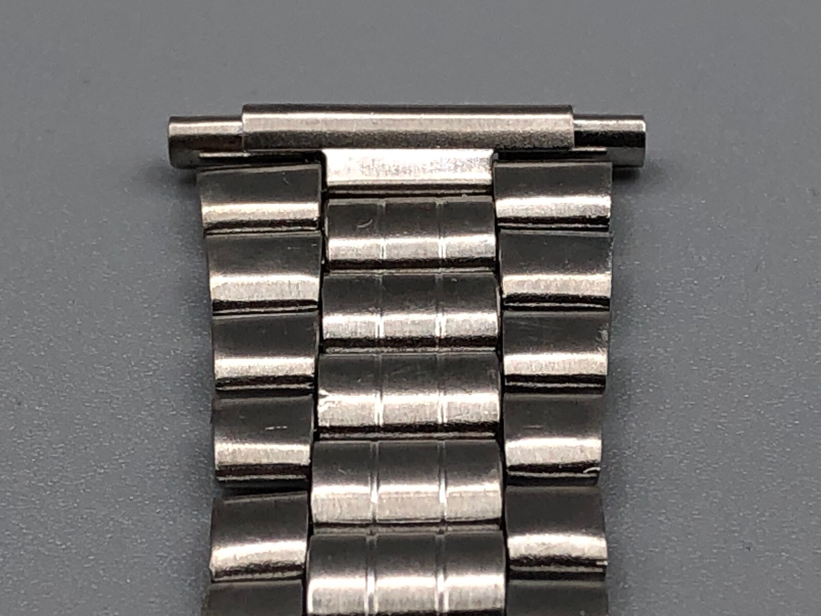VINTAGE NOS 60s 70s STAINLESS STEEL WATCH CHRONOGRAPH BRACELET 16-22mm