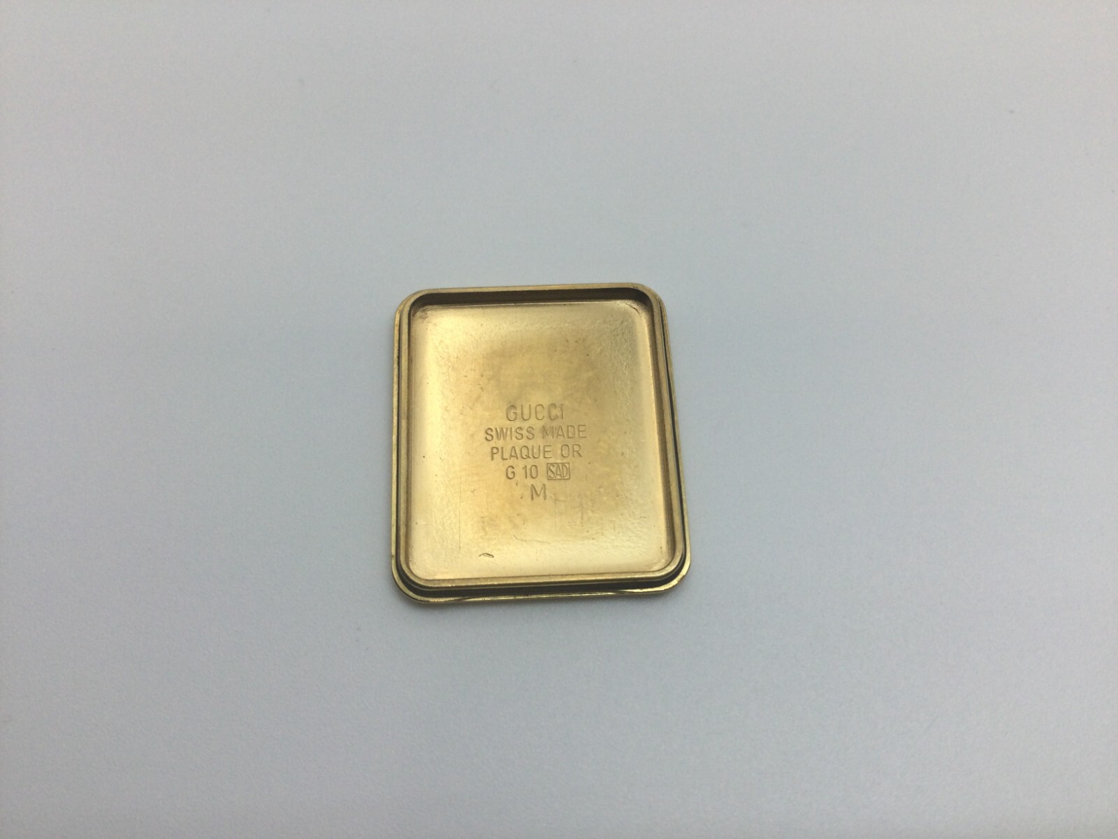 NOS GUCCI 4200L YELLOW GOLD PLATED WATCH CASE BACK