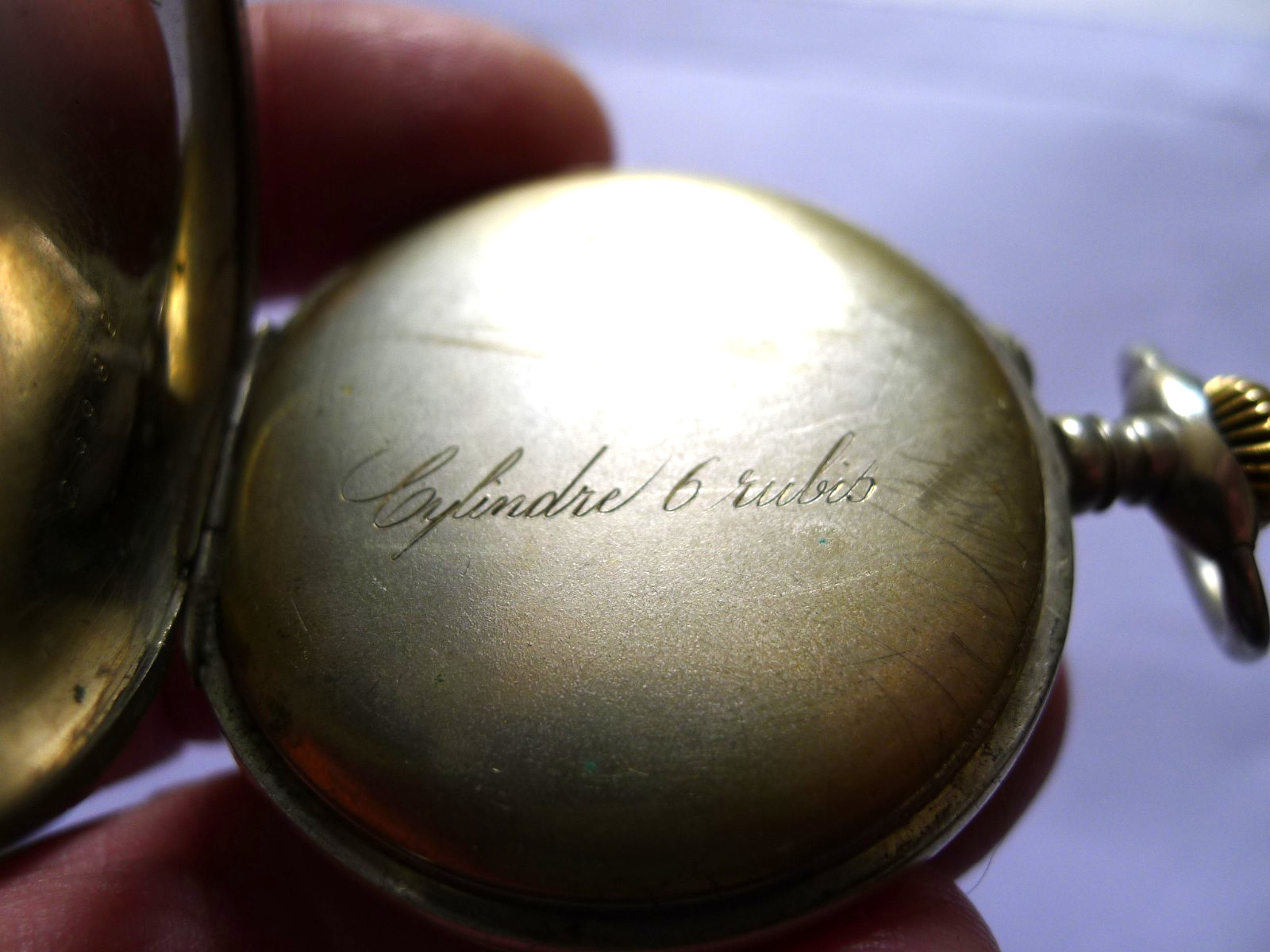 Armida C1900 Nickel White Dialed 48mm Pin Set Pocket Watch. Working. GC