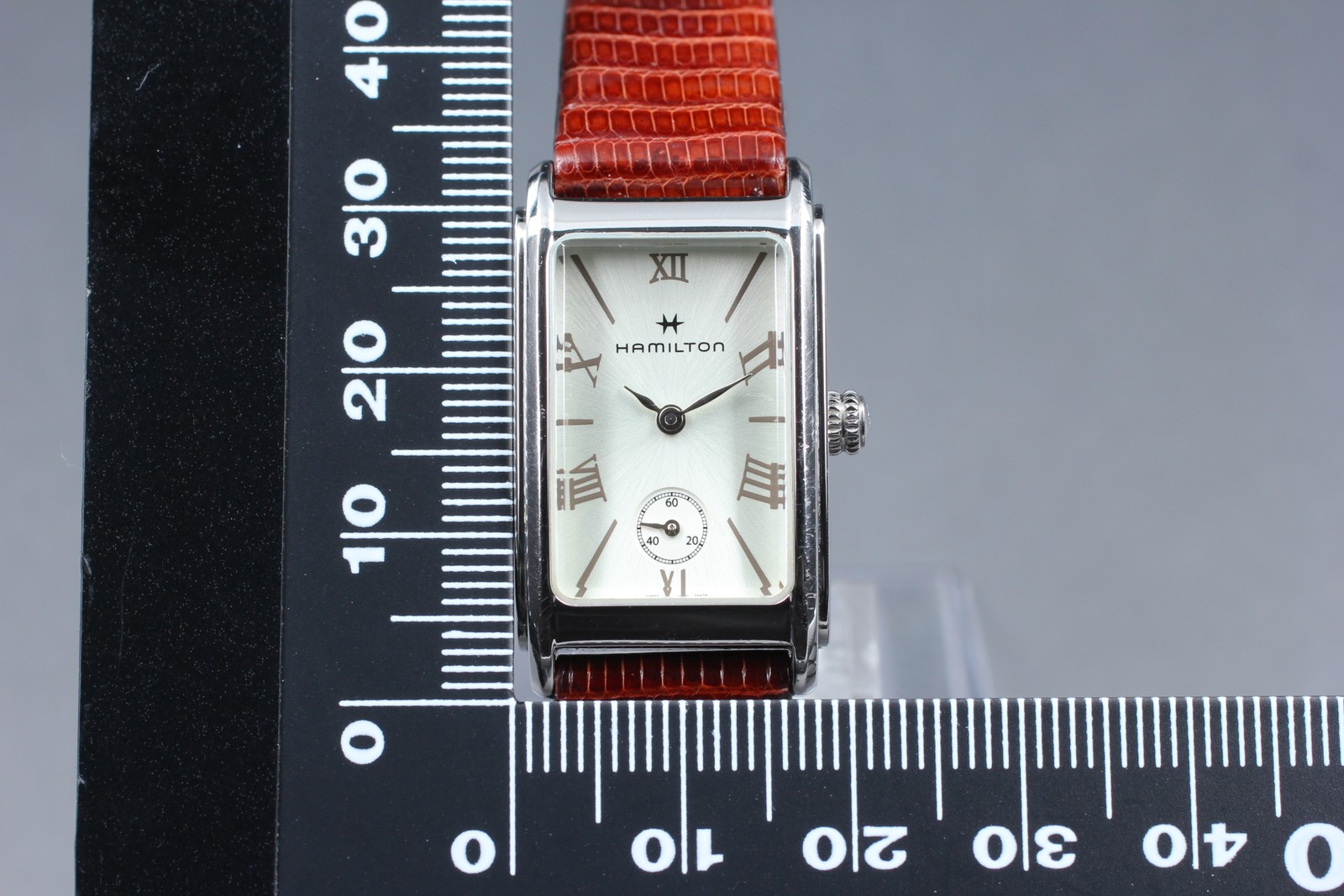 [Exc+5] Hamilton Ardmore H112210 Silver Women’s Square Quartz Watch From JAPAN