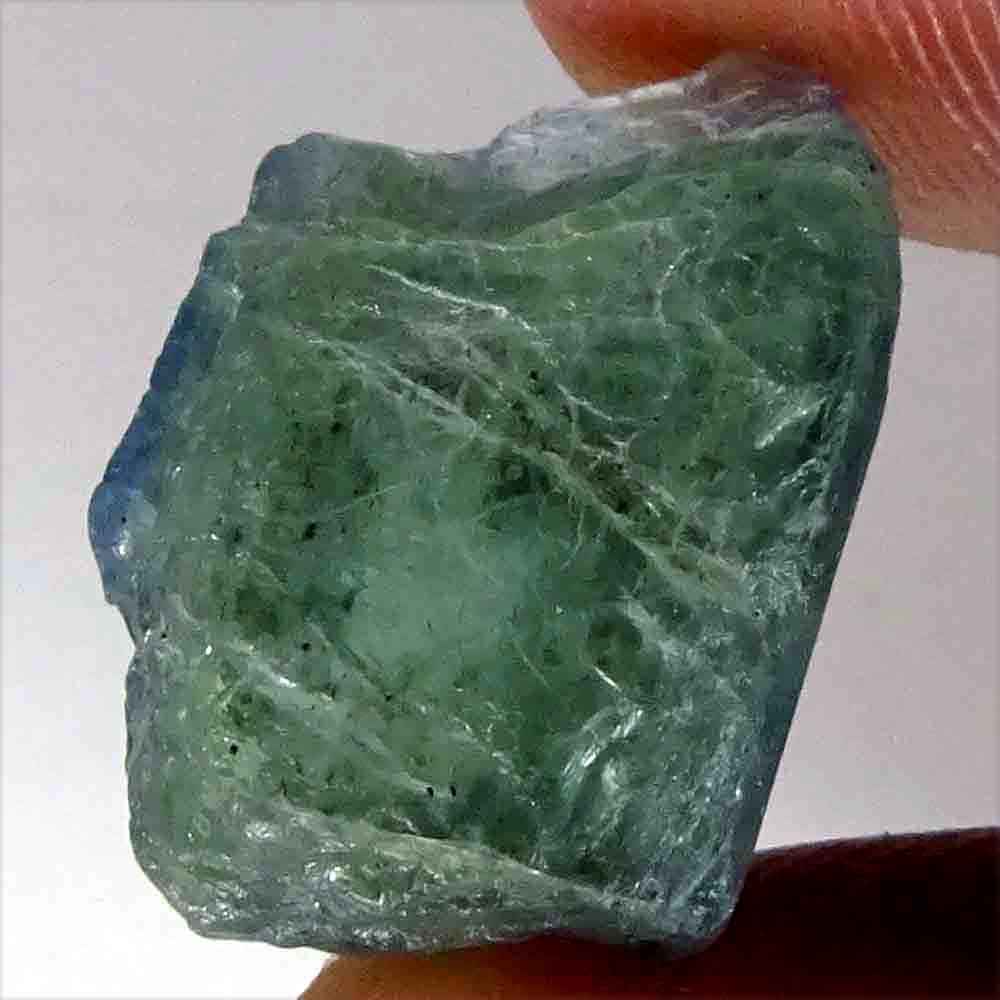 100% Natural A+A Super Blue Green Tanzanite Rough Loose Gemstones 13.90 Cts .