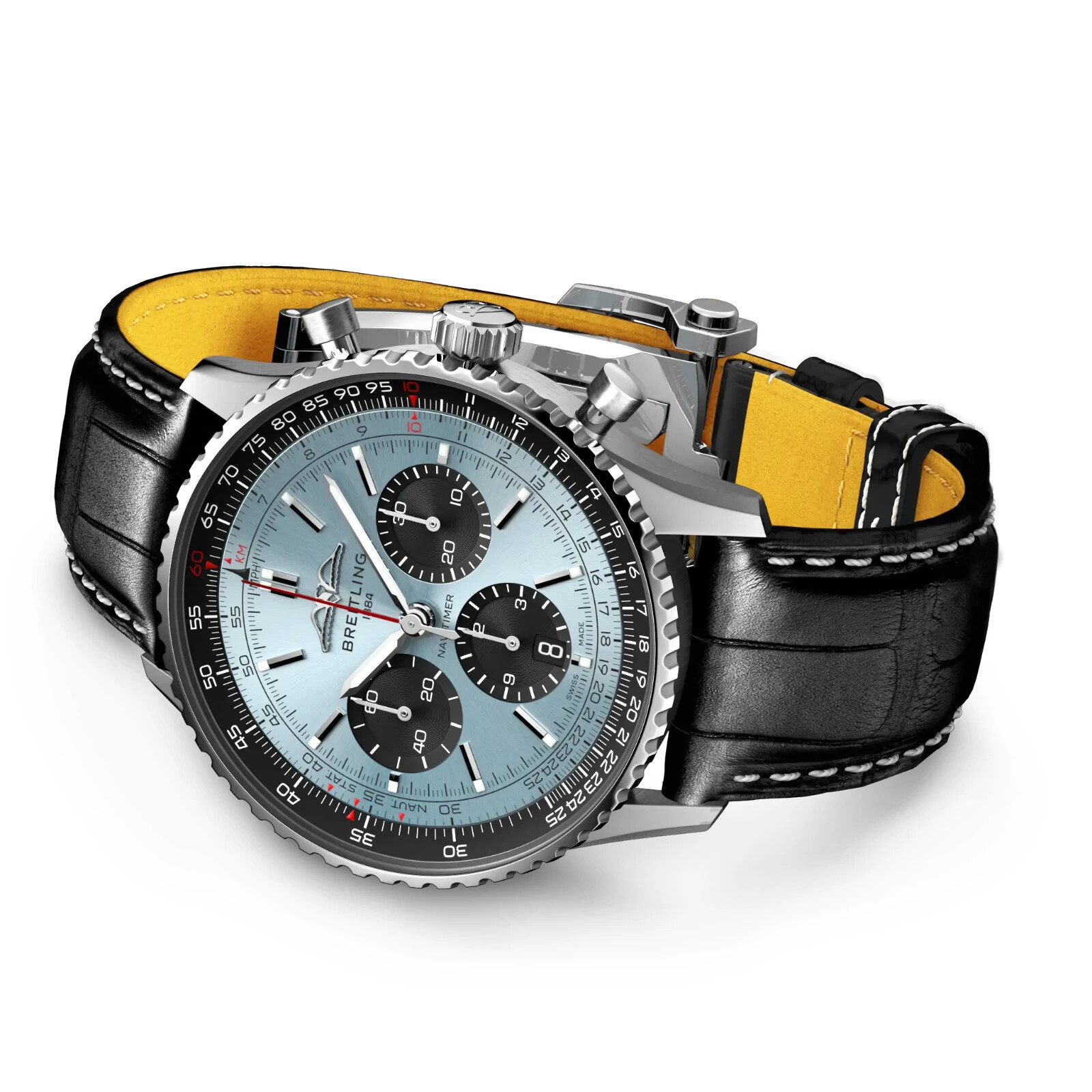 Breitling Navitimer B01 Chronograph 43 Ice Blue Dial Watch AB0138241C1P1