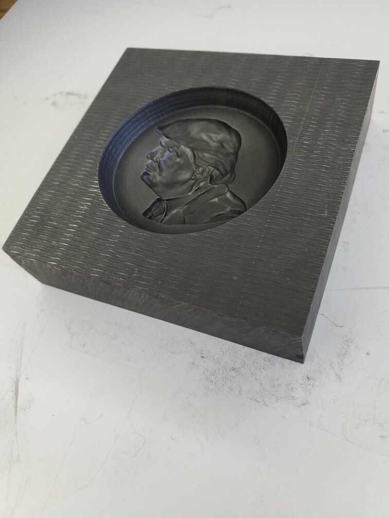 Trump 3D Graphite Ingot Mold for Gold Silver Copper Tin Melting Casting Refining