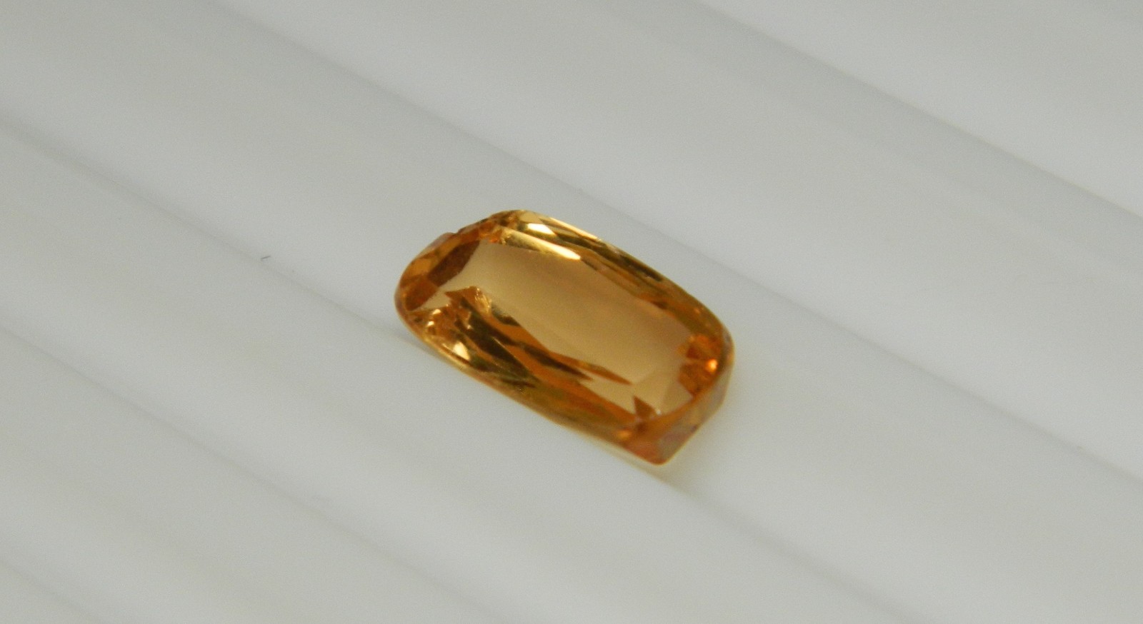 Imperial Topaz 2.10 Ct Clarity IF W/Chip Cushion Cut Natural Golden Brazil I025
