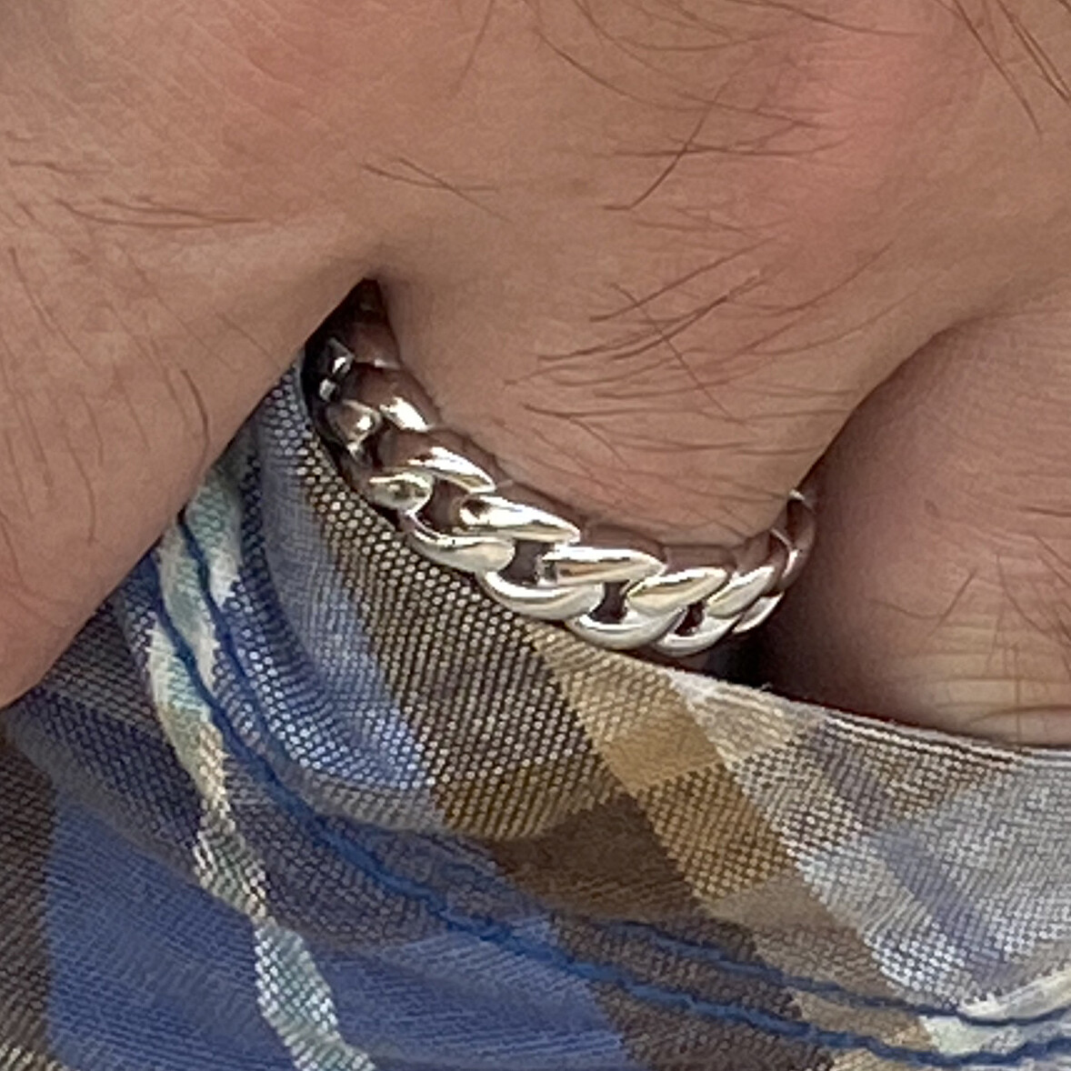 Men’s Real Solid 925 Sterling Silver Ring Miami Cuban Link 6MM Size Pinky 6-13