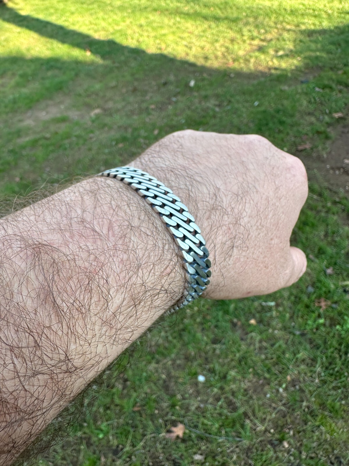 Custom Double Miami Cuban Figure Eight Link Bracelet 12mm Wide Real 925 Silver