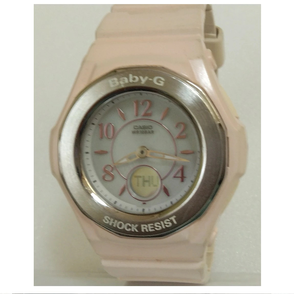 Fully Functional CASIO Women’s Cute Beige Solar Radio Clock Multi Band Six 10 A