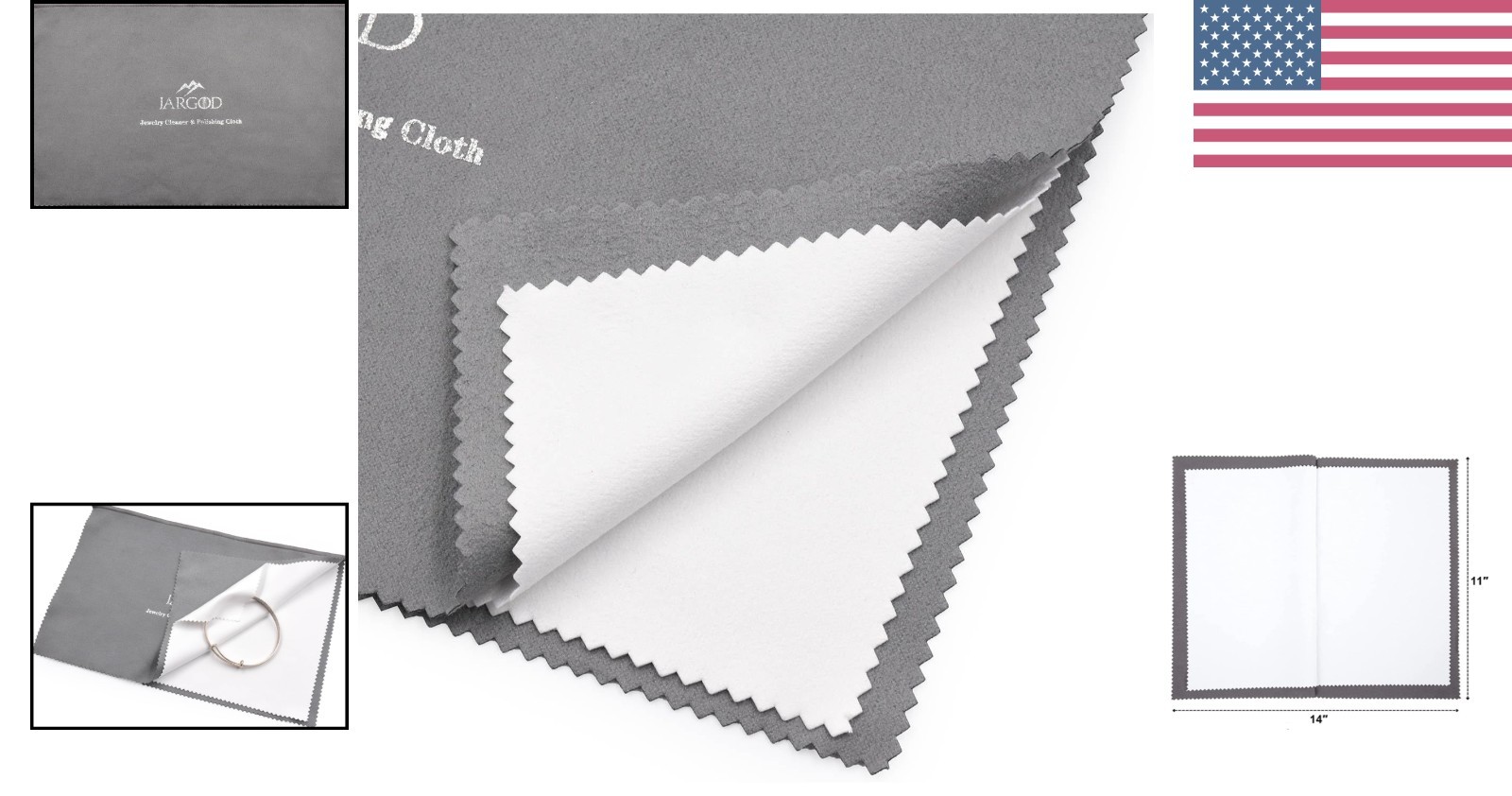 Microfiber Jewelry Care Cloth 11″ x 14″ – Restore Brilliance to Fine Valuables
