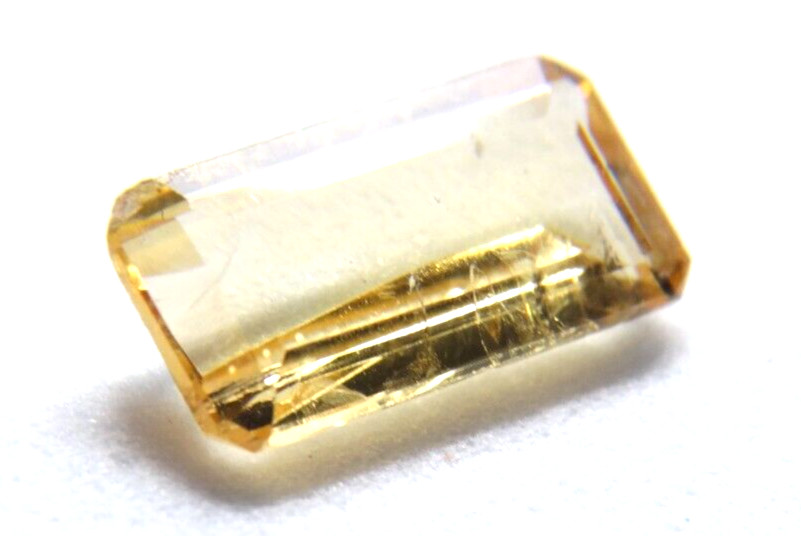 ip20 Imperial Topaz 4.38Bct 7x14x4mm emerald cut from Ouro Preto Minas Gerais