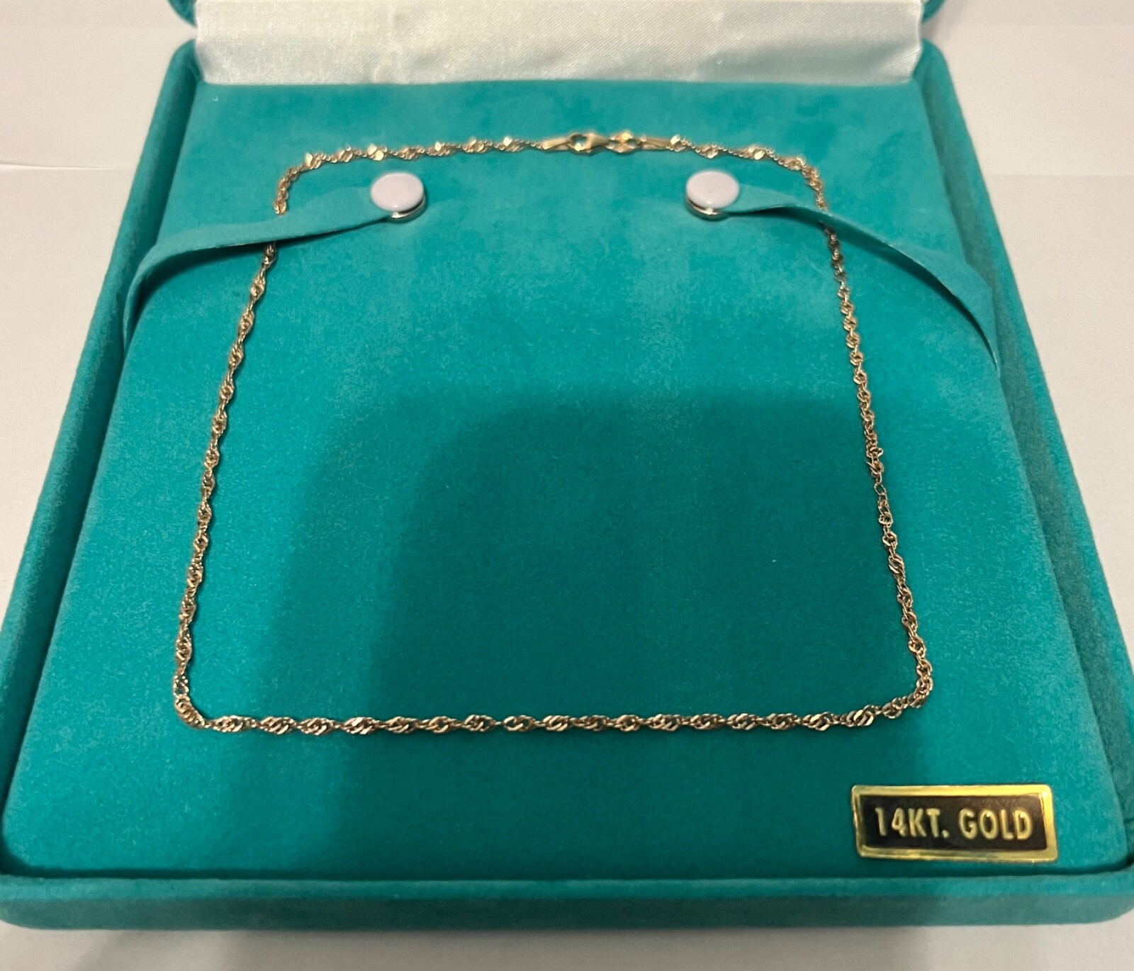 EternaGold 14K Yellow Gold Necklace (1.64 g) (Approx.17″) In Original Box