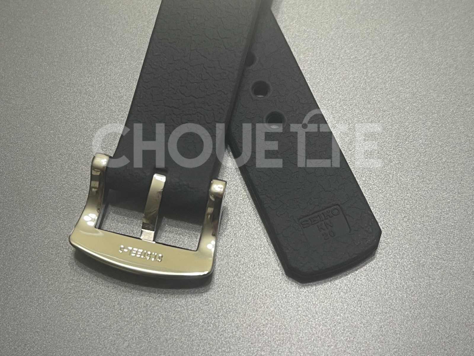 Seiko R03E011J0 SPB143 SPB153 SPB265 SBDC111 20mm Black Silicone Rubber Strap
