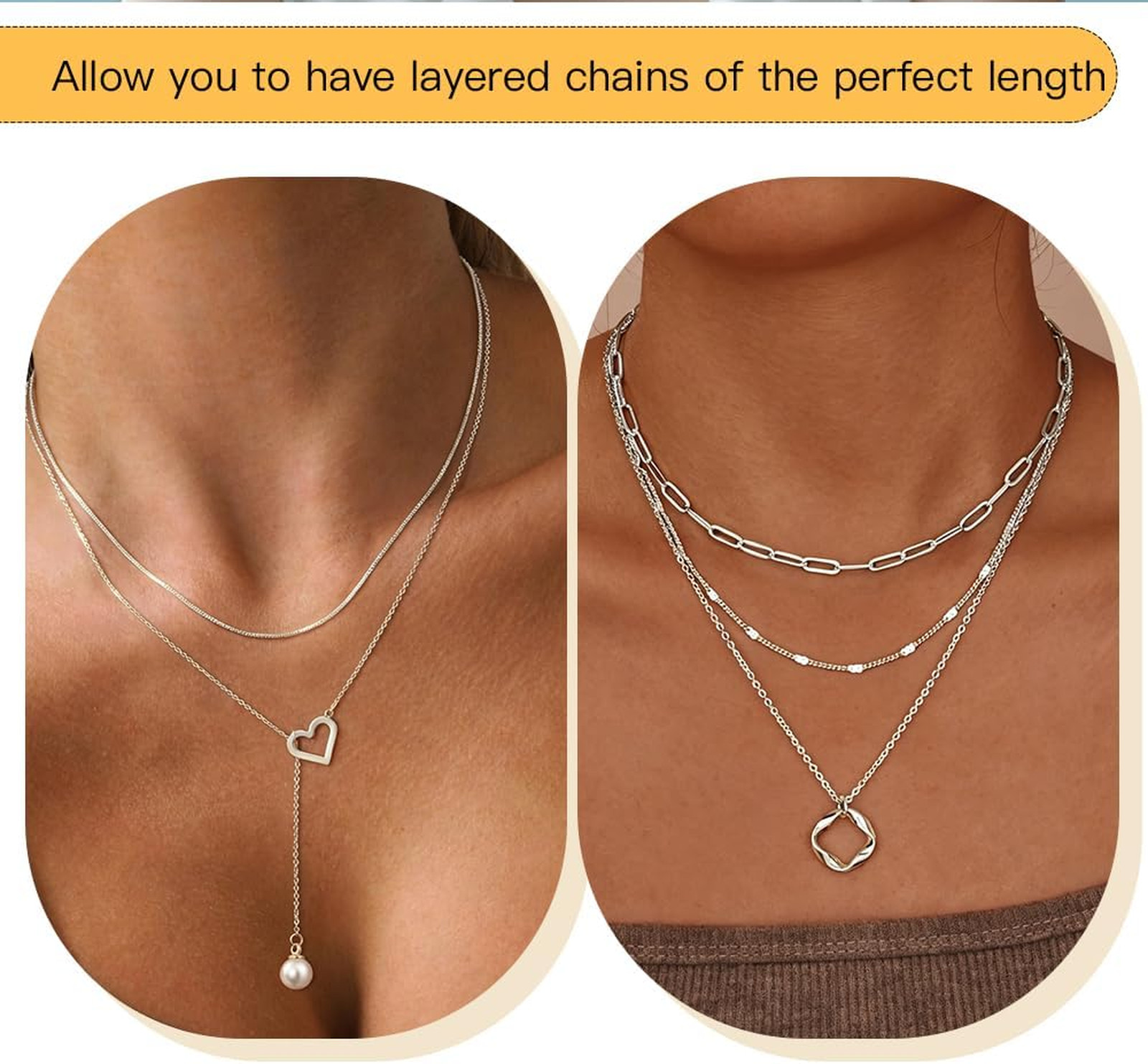 Sterling Silver Gold Necklace Extender Set 1 2 3 Inches Jewelry Extension for
