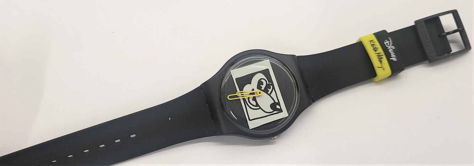 2020 Swatch Special – SUOZ337 – Mickey White on Black By Keith Haring – NEW –