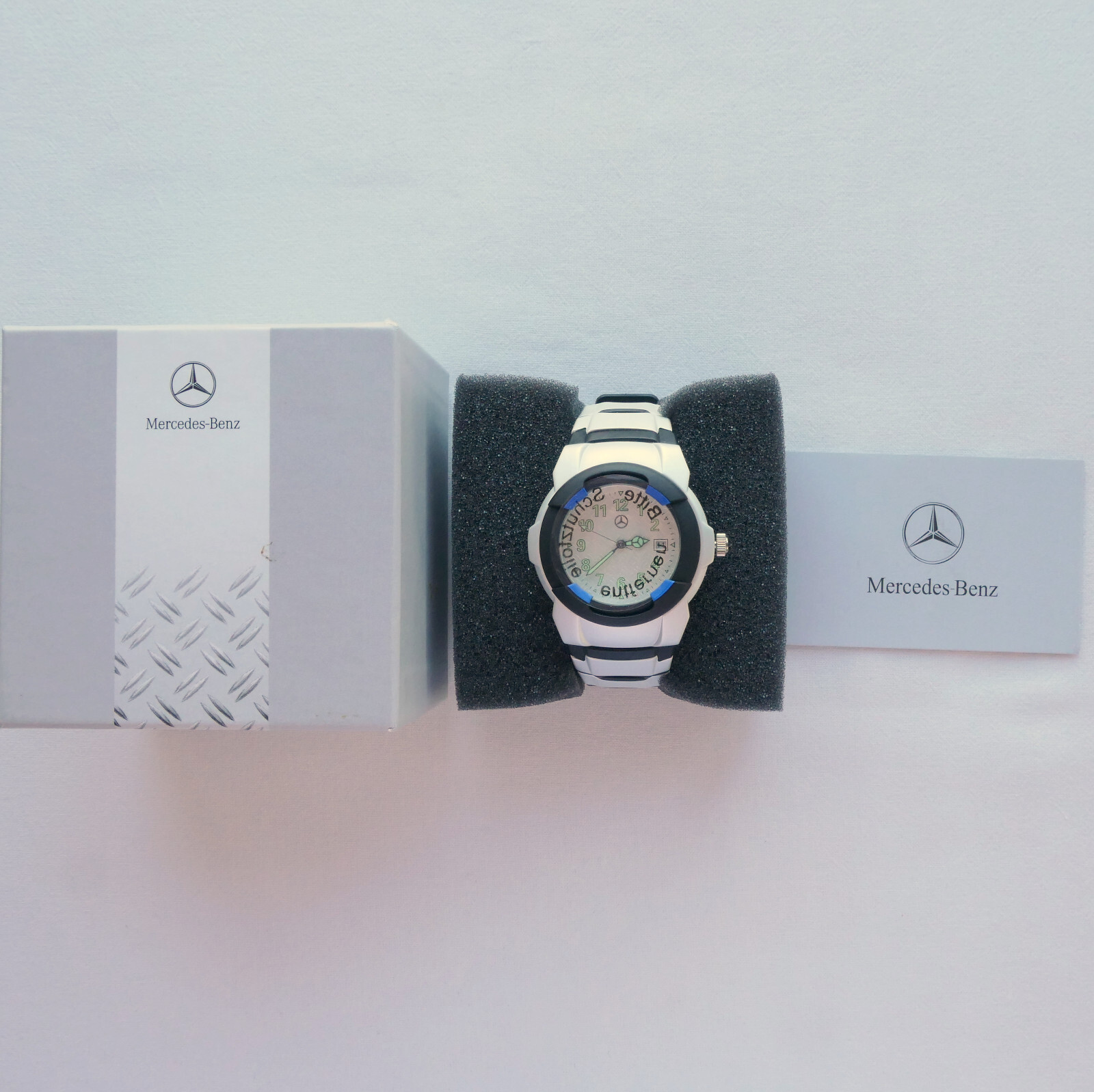Mercedes Benz Drivers Line Classic Car Accessory Racing Sport Light Design Watch