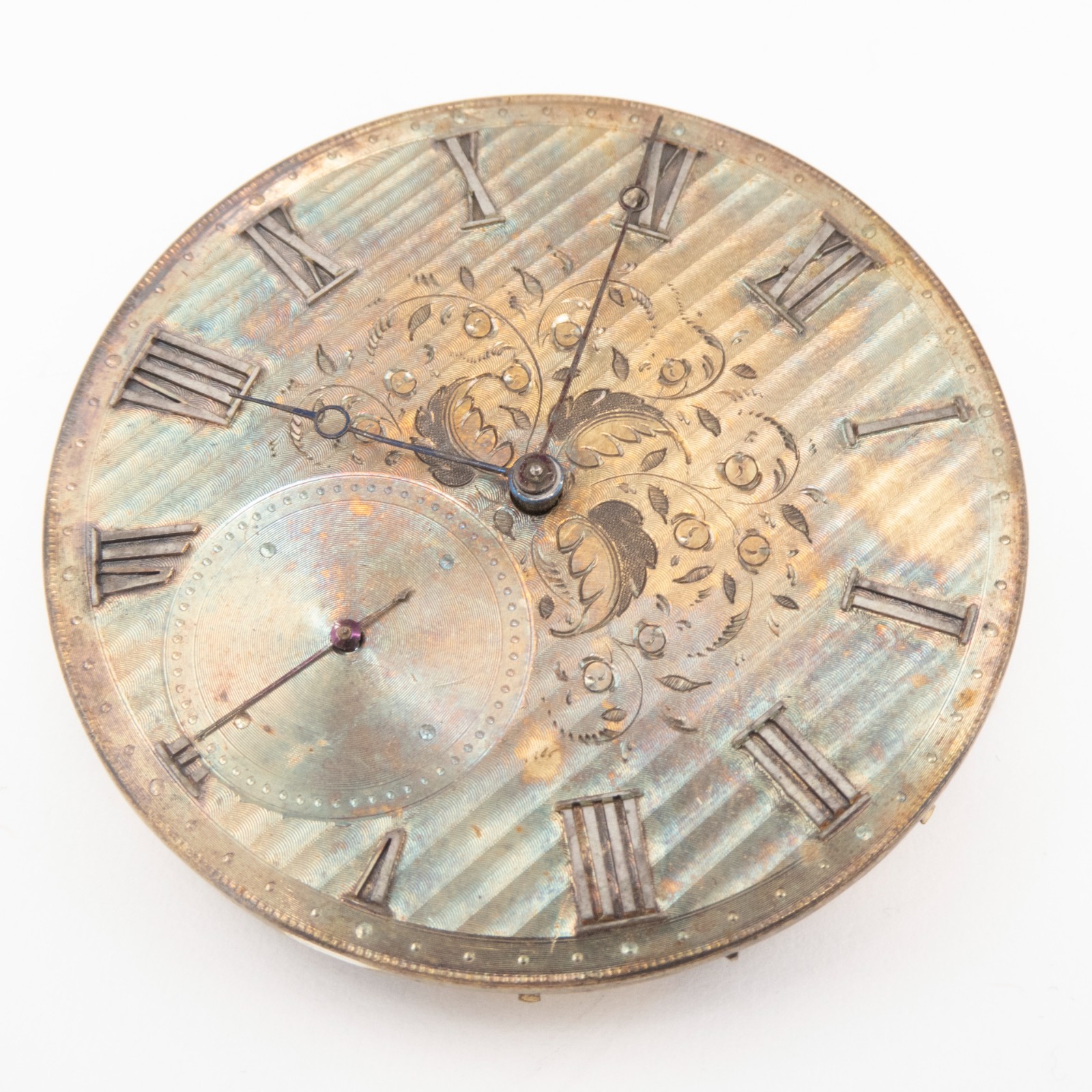 Unsigned Swiss 48.1 x 10.9 mm Key Wind Antique Pocket Watch Movement, Keeps Time
