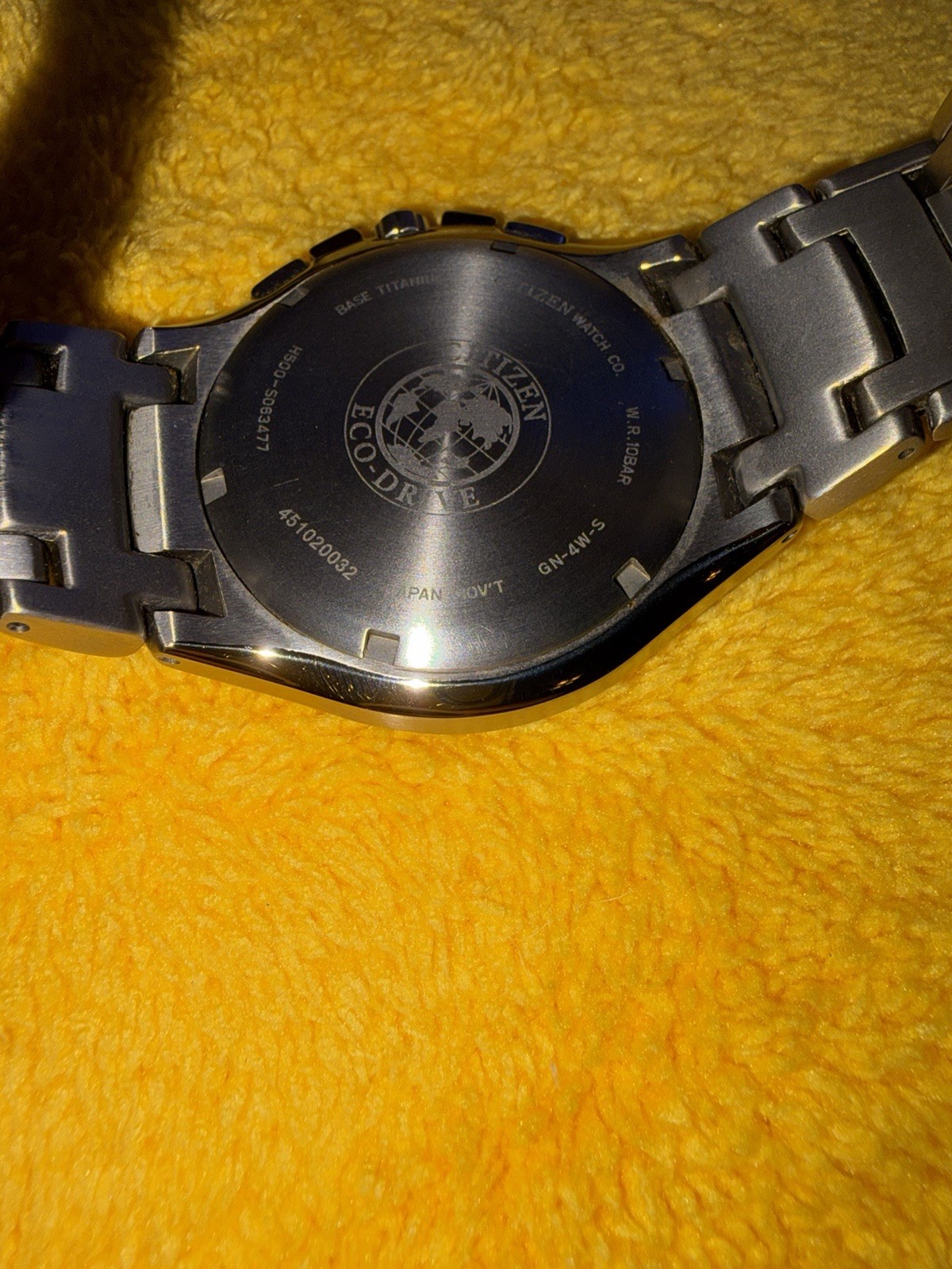 Men’s Citizen AT0940-50E Eco-Drive Titanium Black Dial Chronograph Date Watch